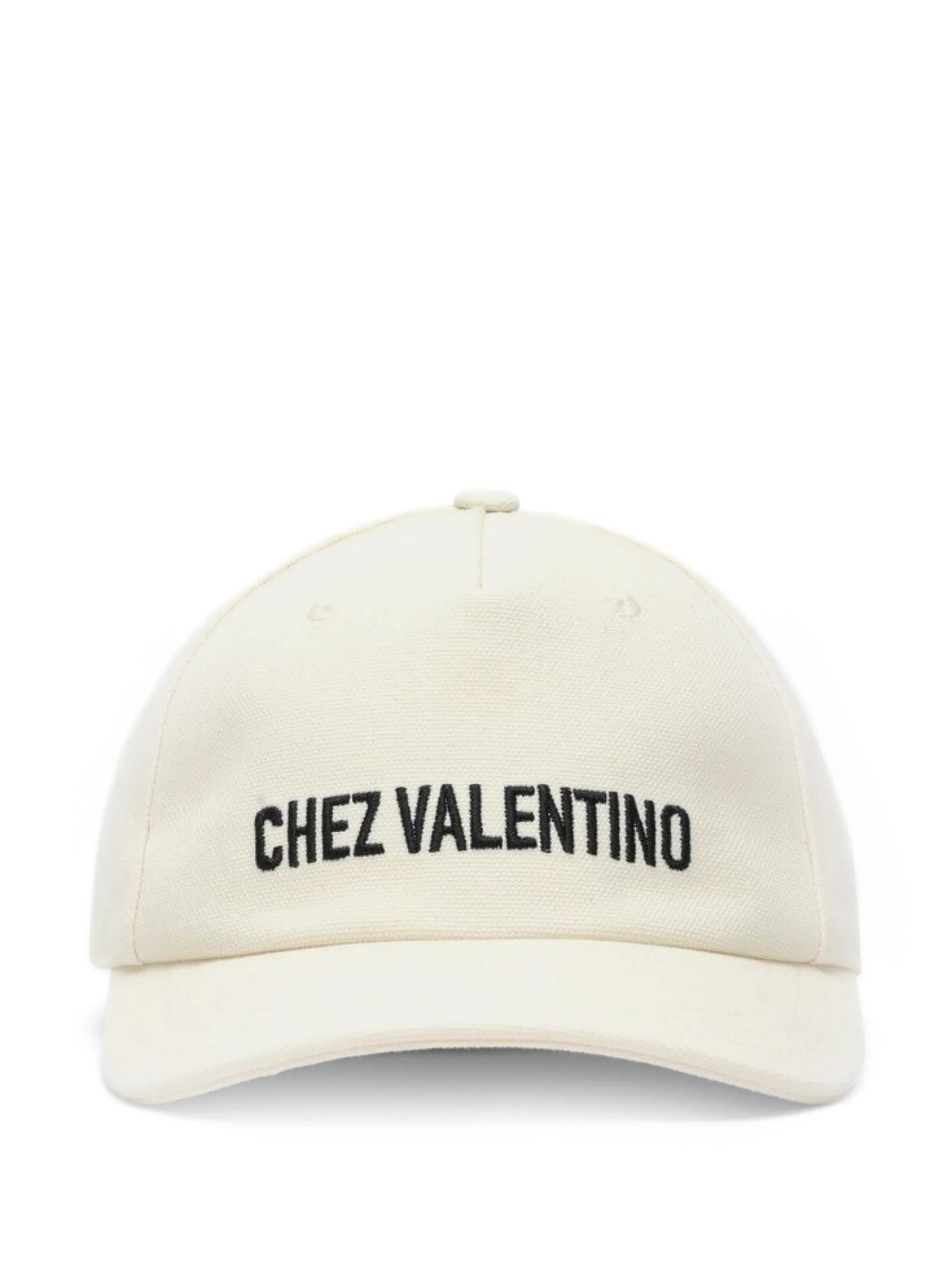 Chez Cotton Baseball Cap With Embroidery