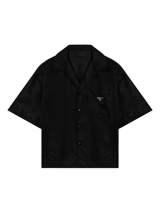 triangle-logo bowling shirt