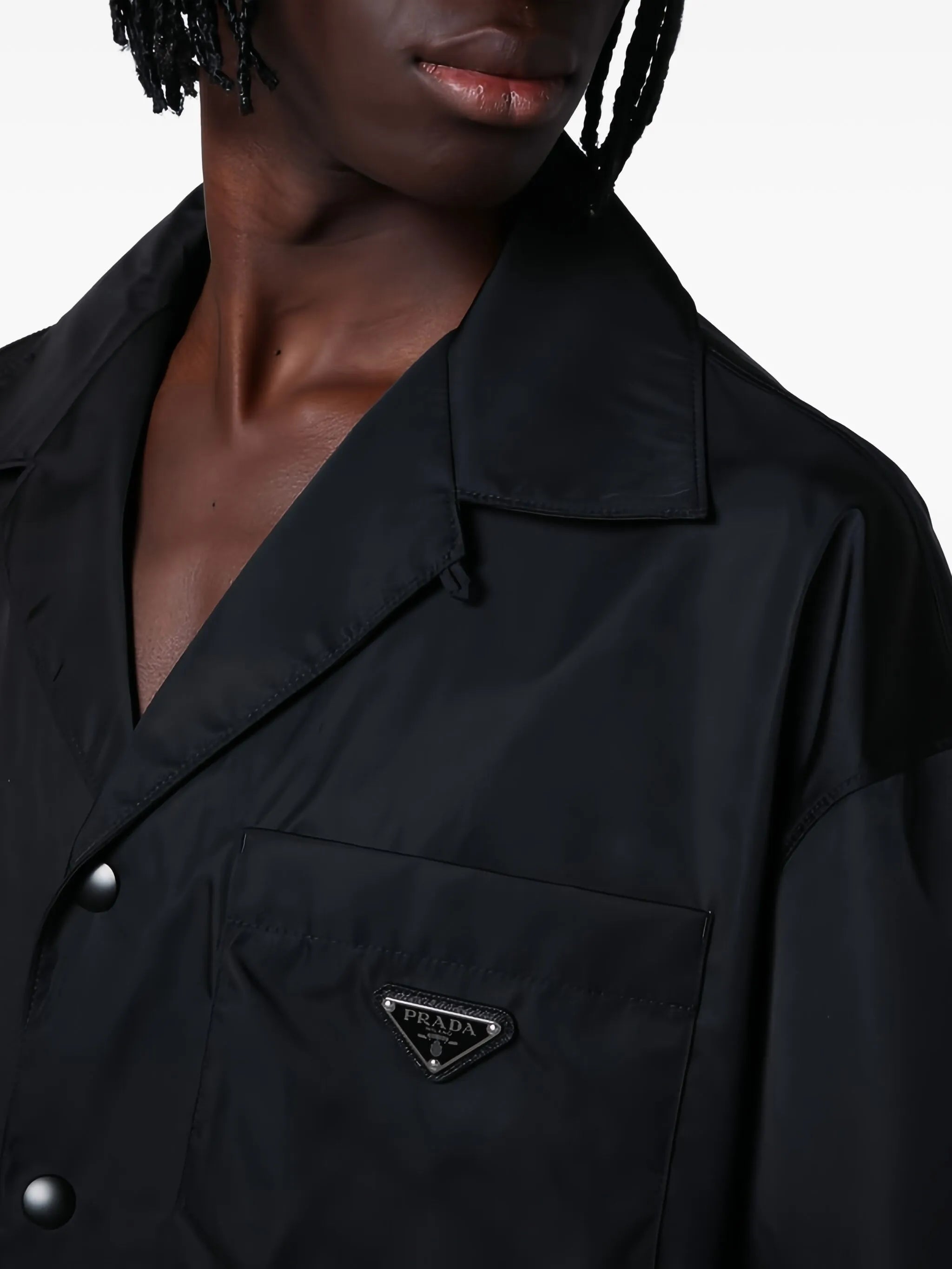 triangle-logo bowling shirt