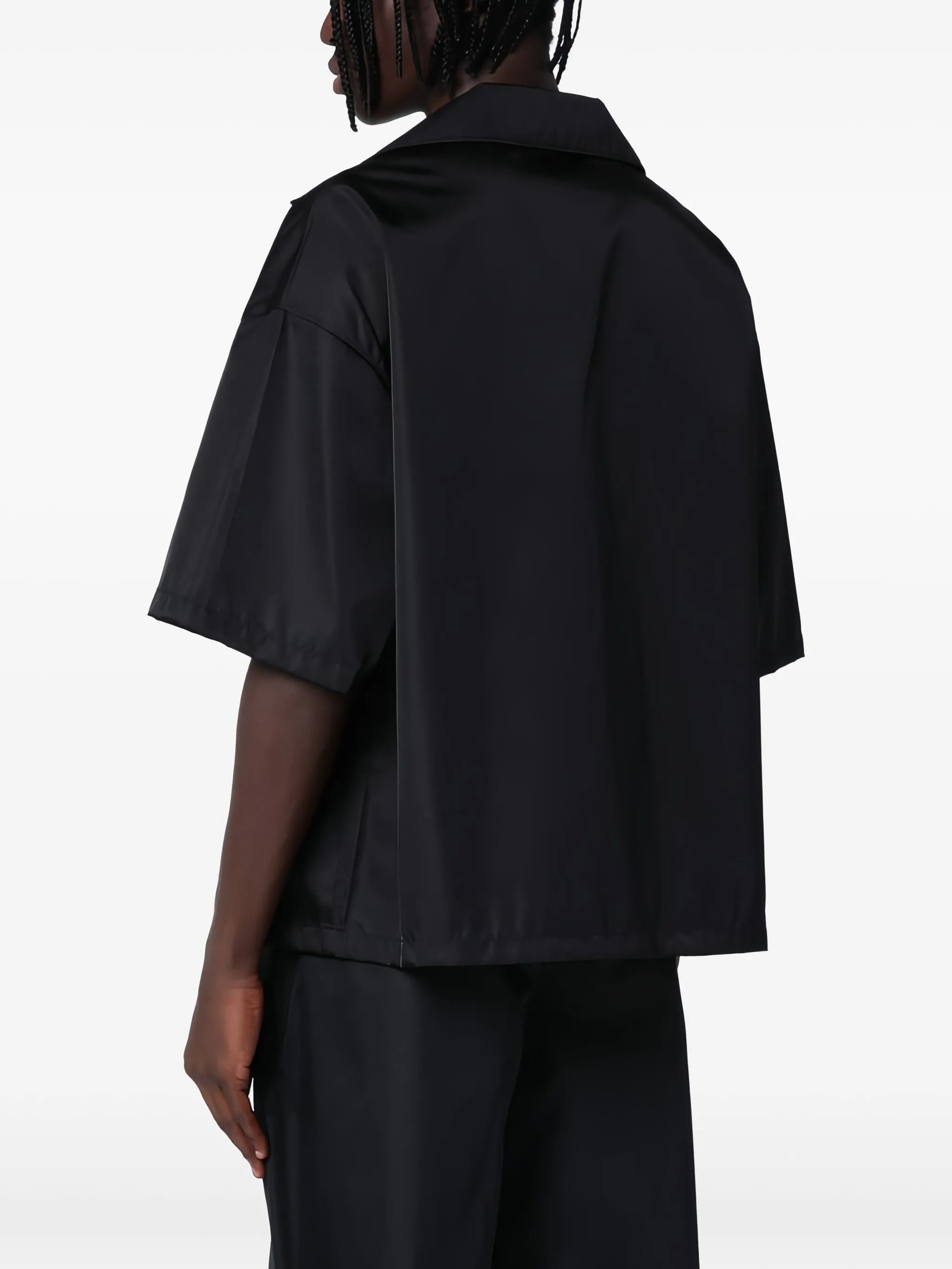 triangle-logo bowling shirt