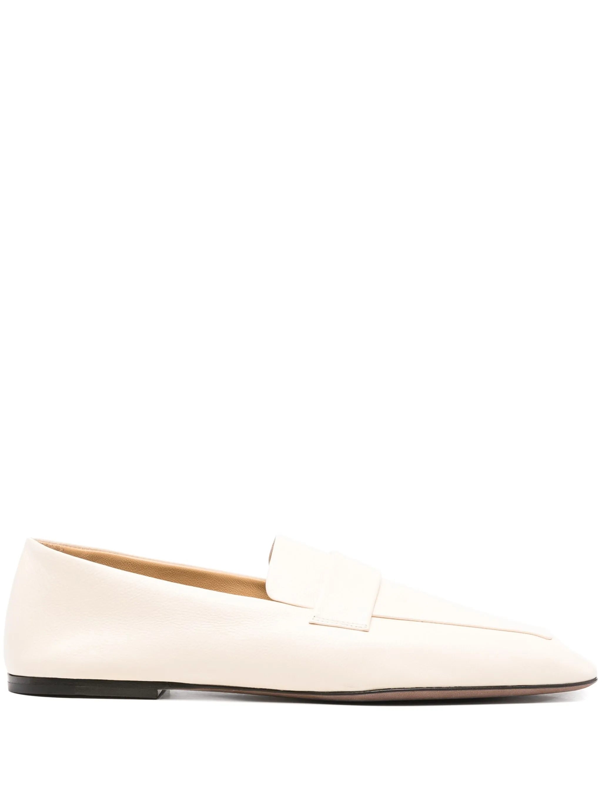 Square leather loafers
