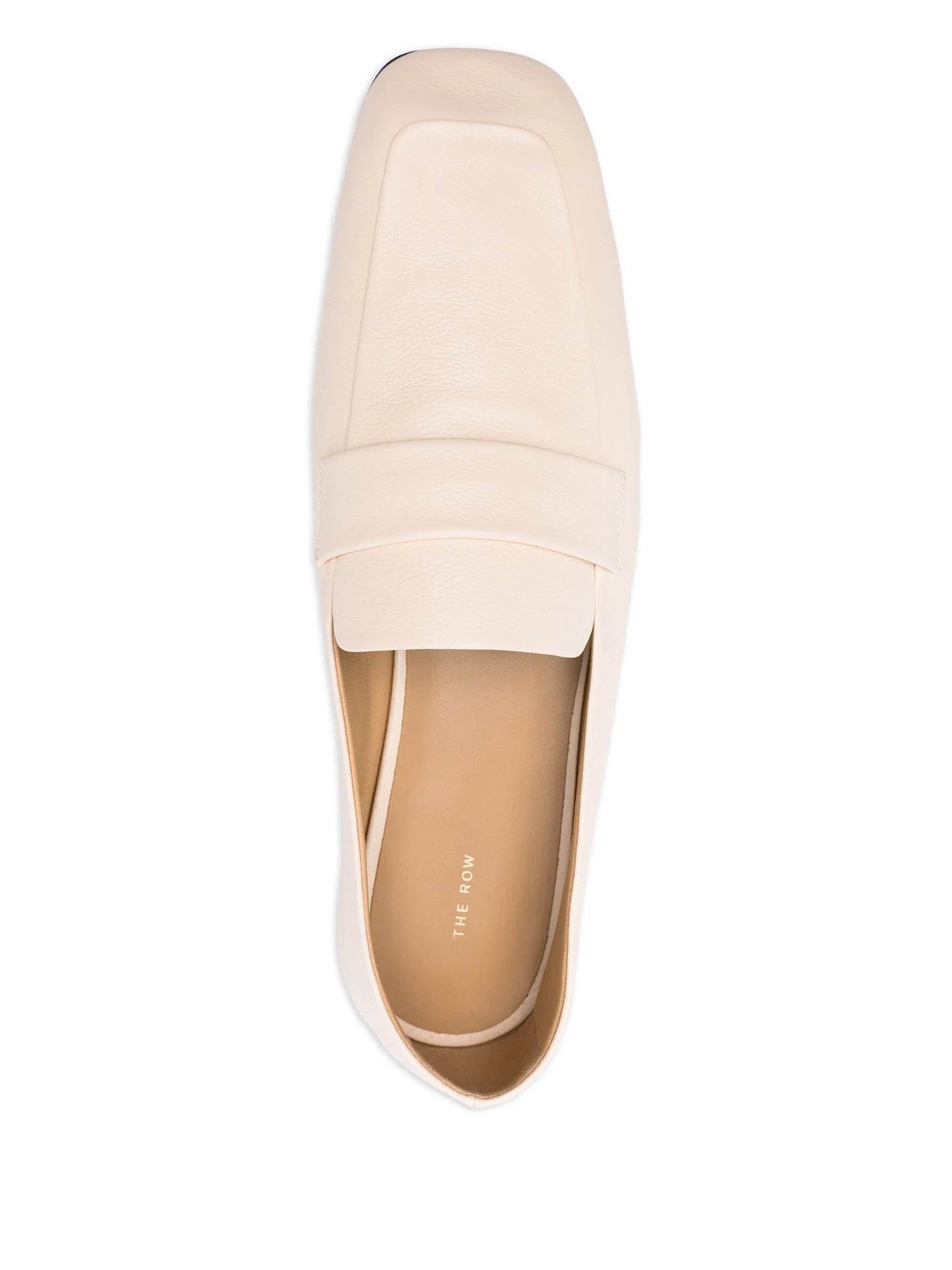 Square leather loafers