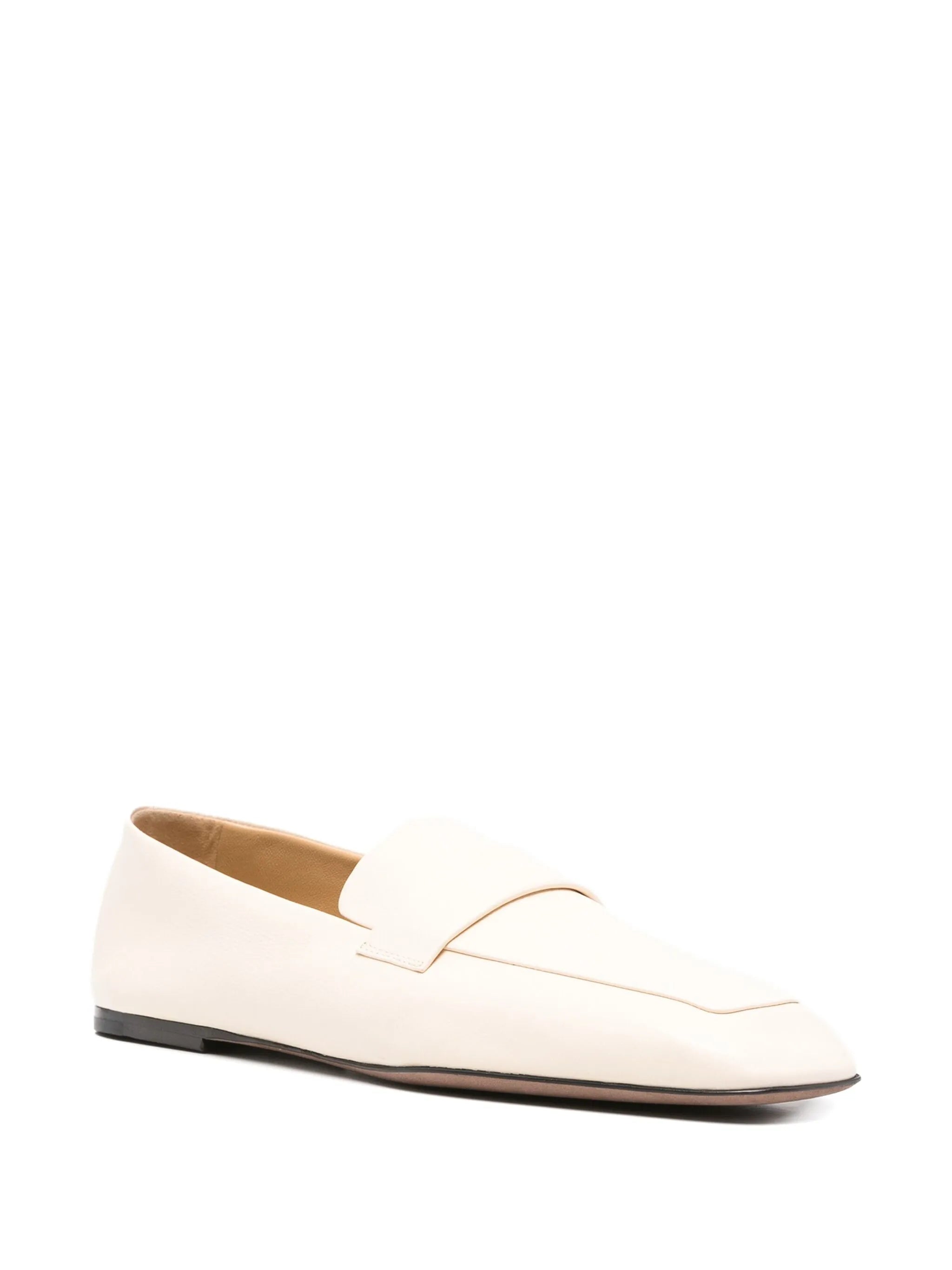 Square leather loafers