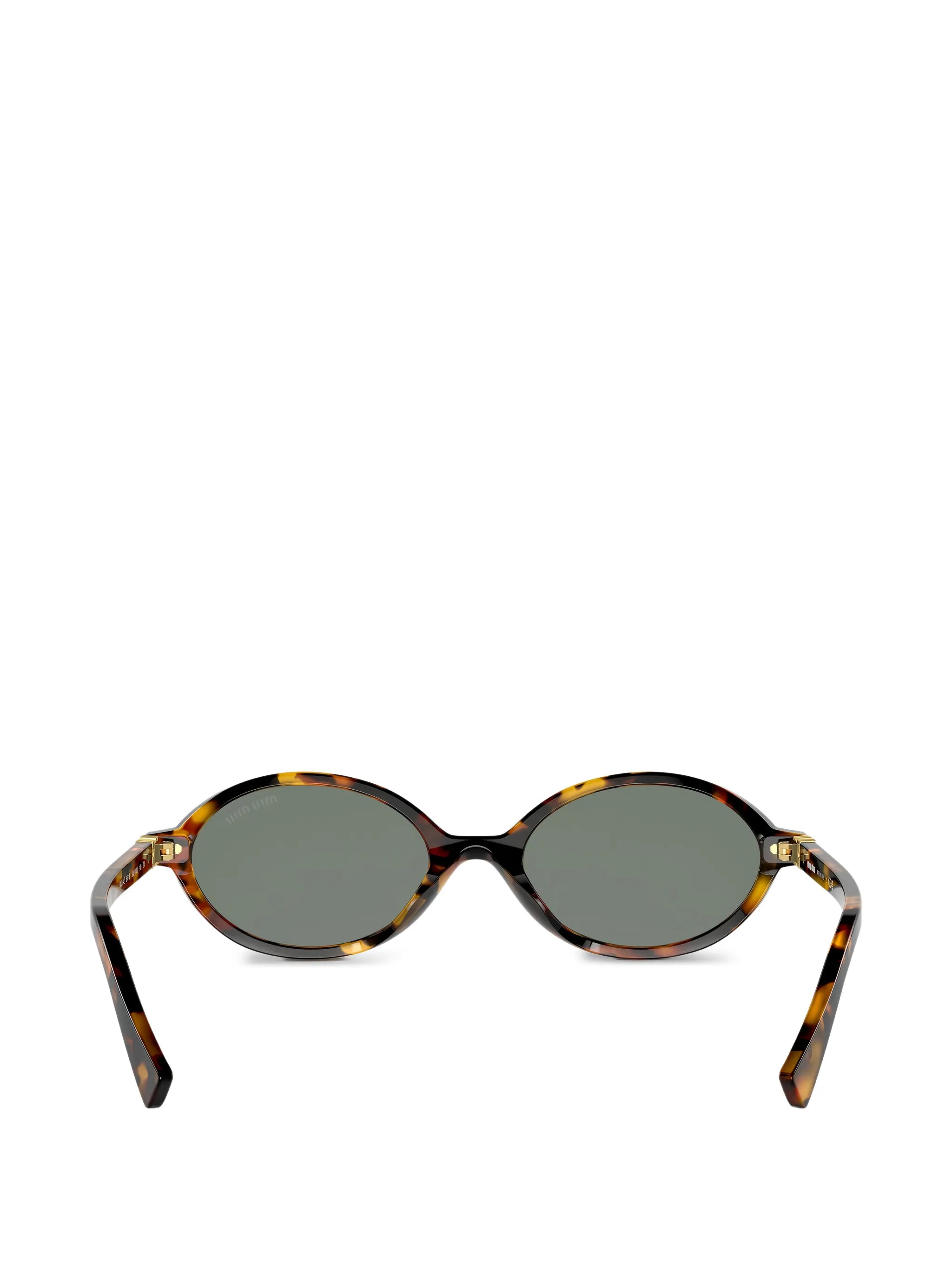 oval-frame sunglasses