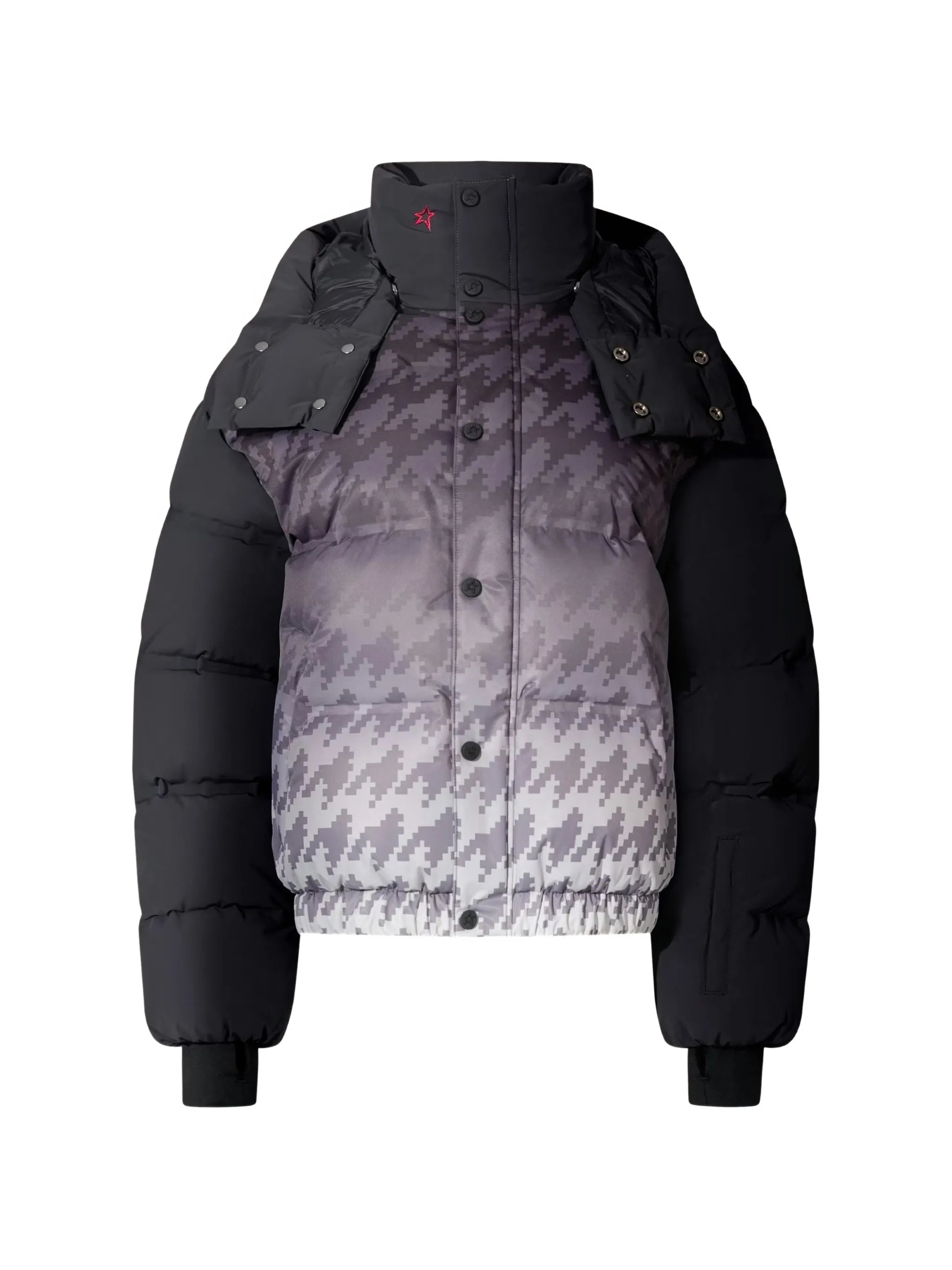 snap-button-fastening ski jacket