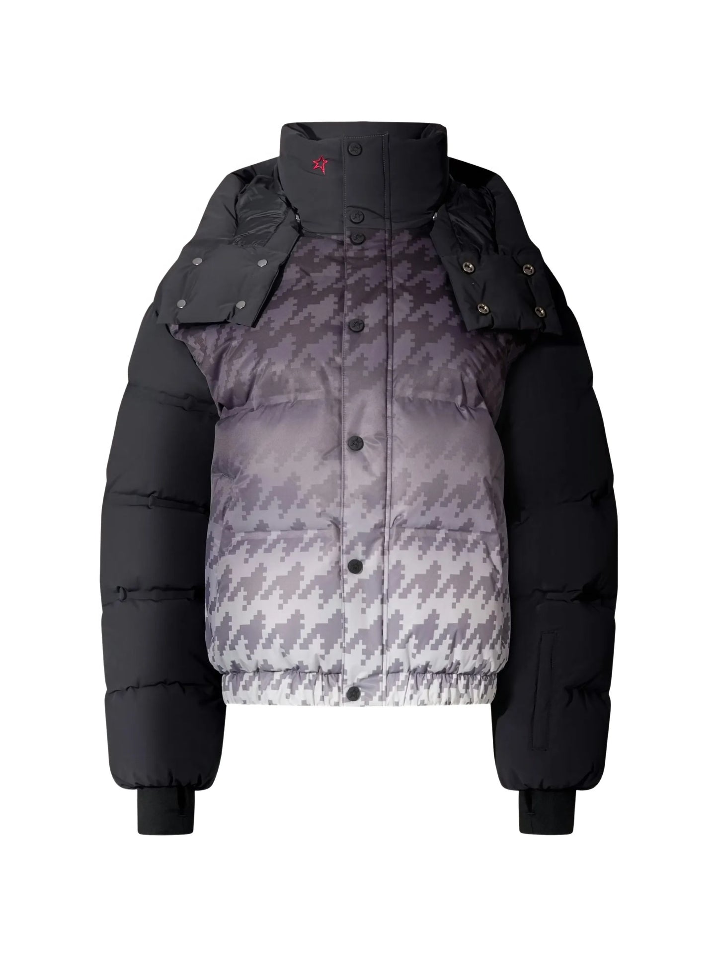 snap-button-fastening ski jacket