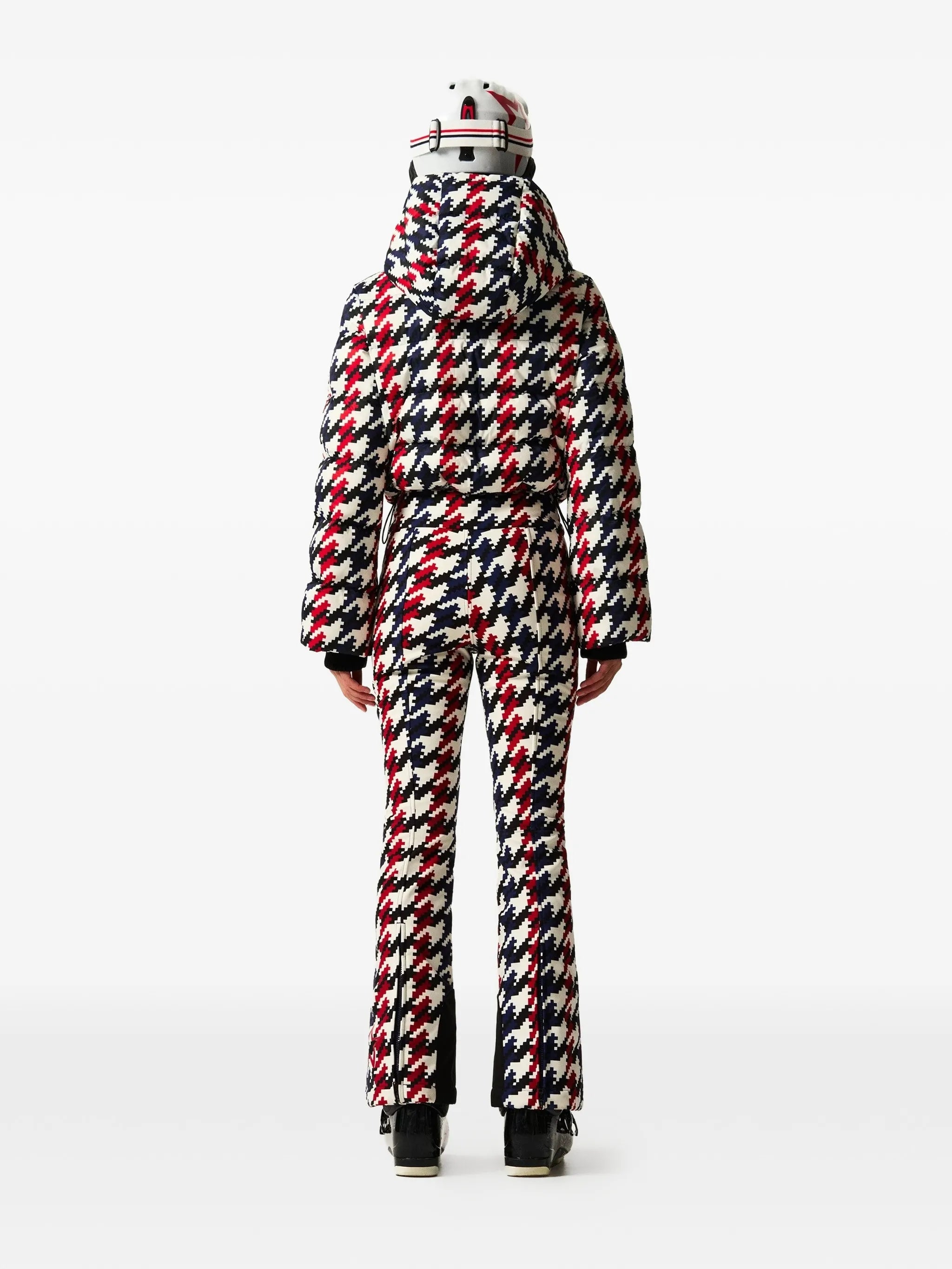 Polar Flare patterned ski suit