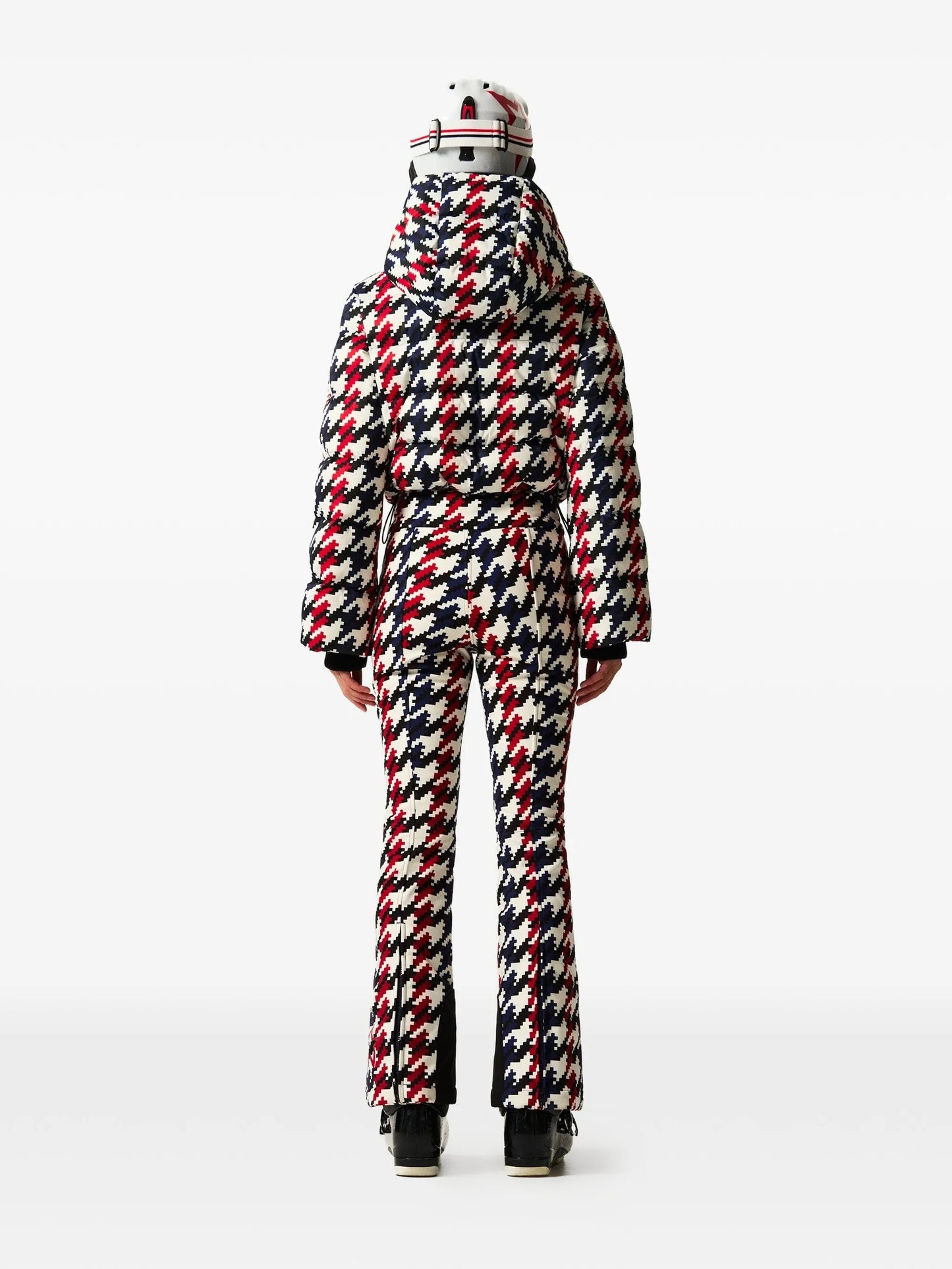 Polar Flare patterned ski suit