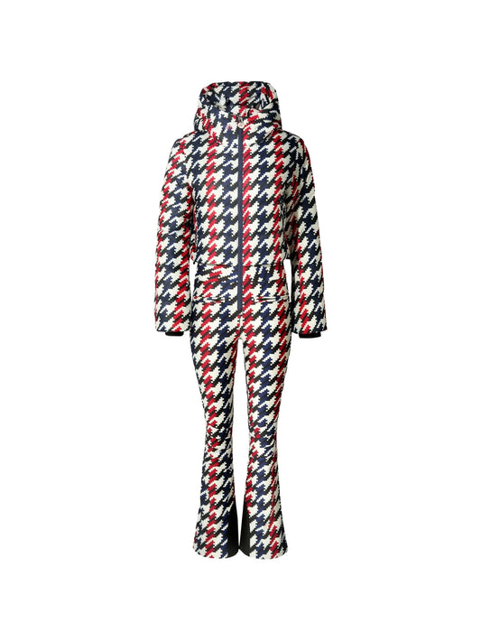 Polar Flare patterned ski suit