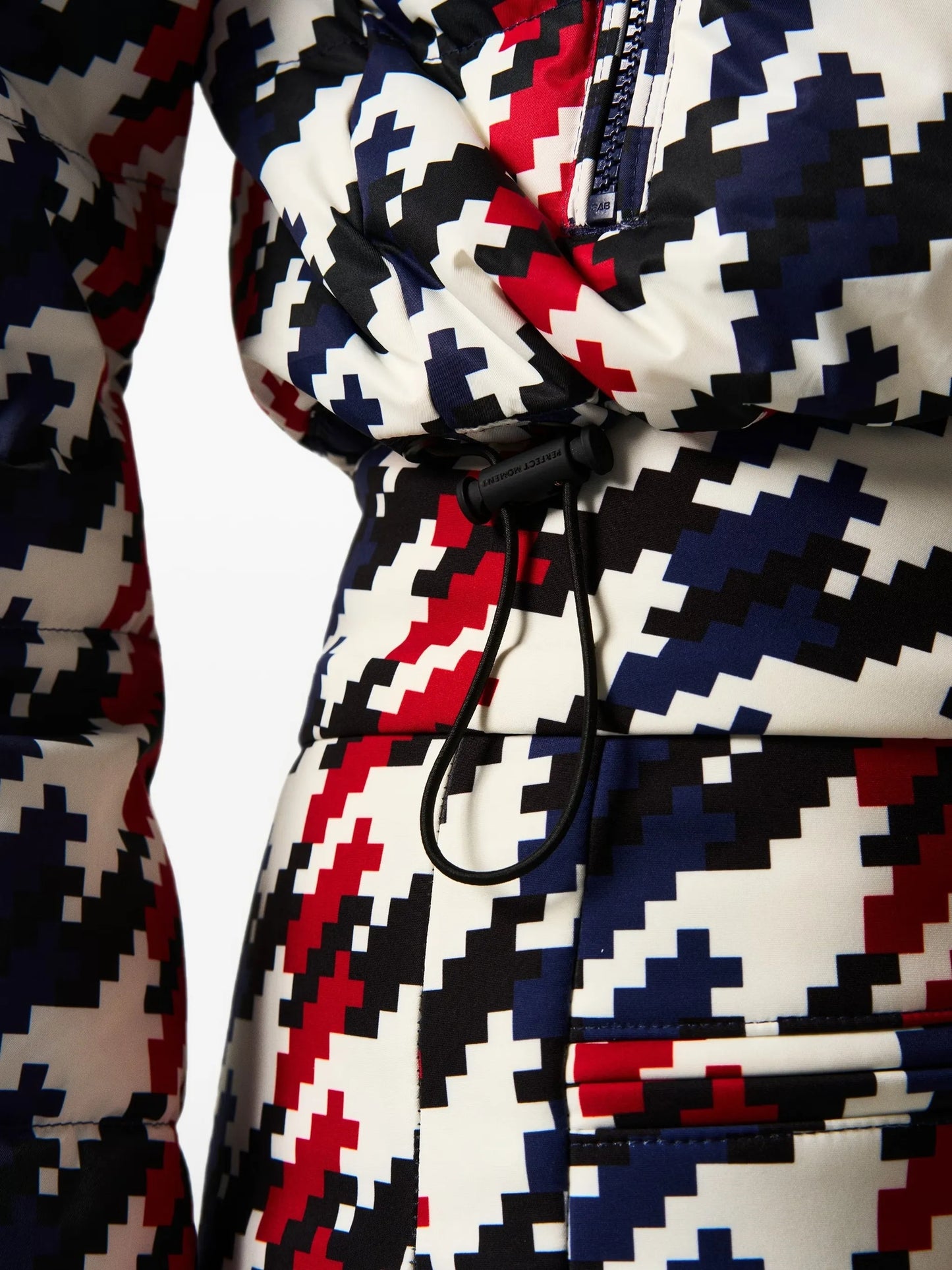 Polar Flare patterned ski suit
