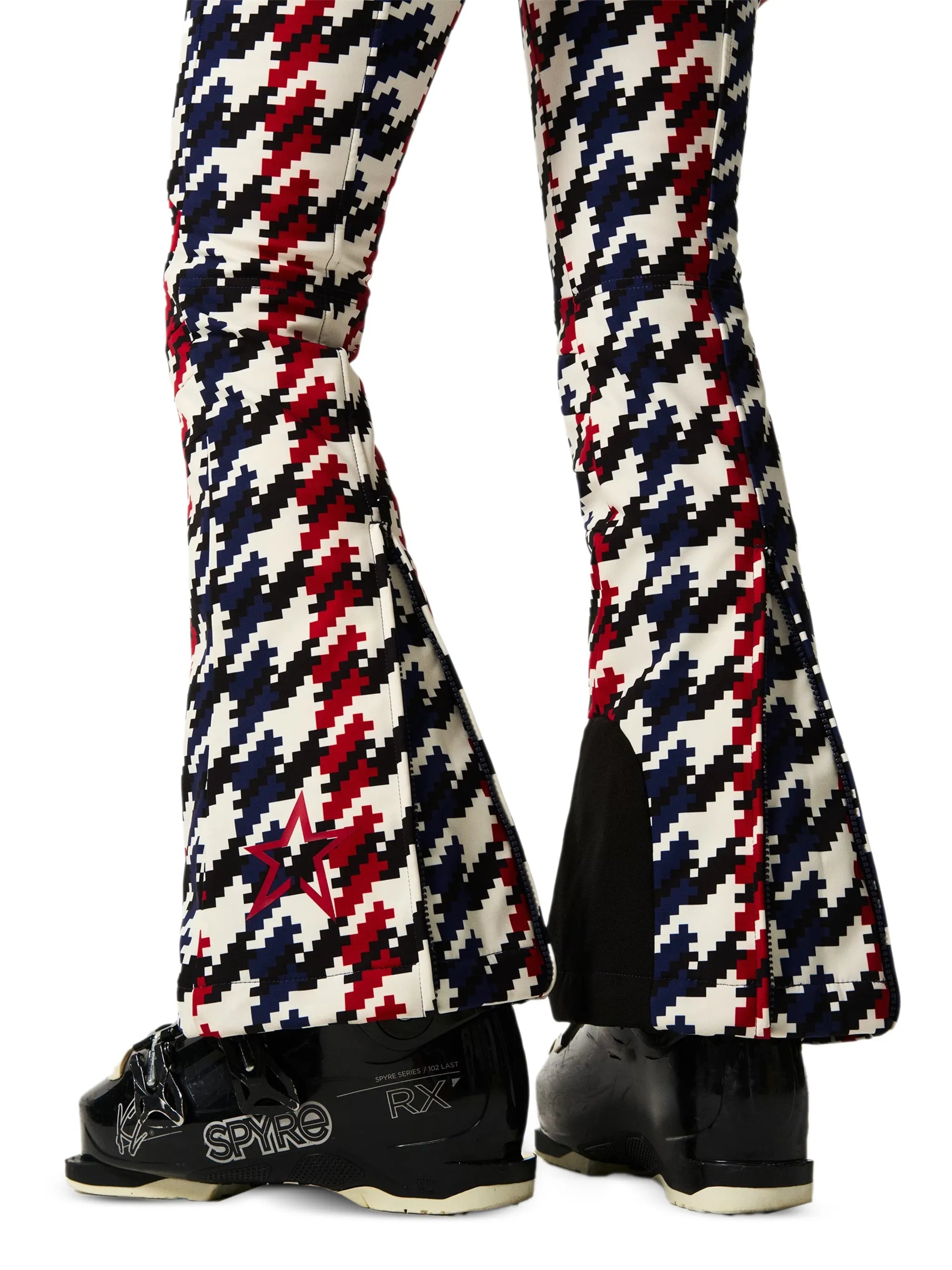 Polar Flare patterned ski suit