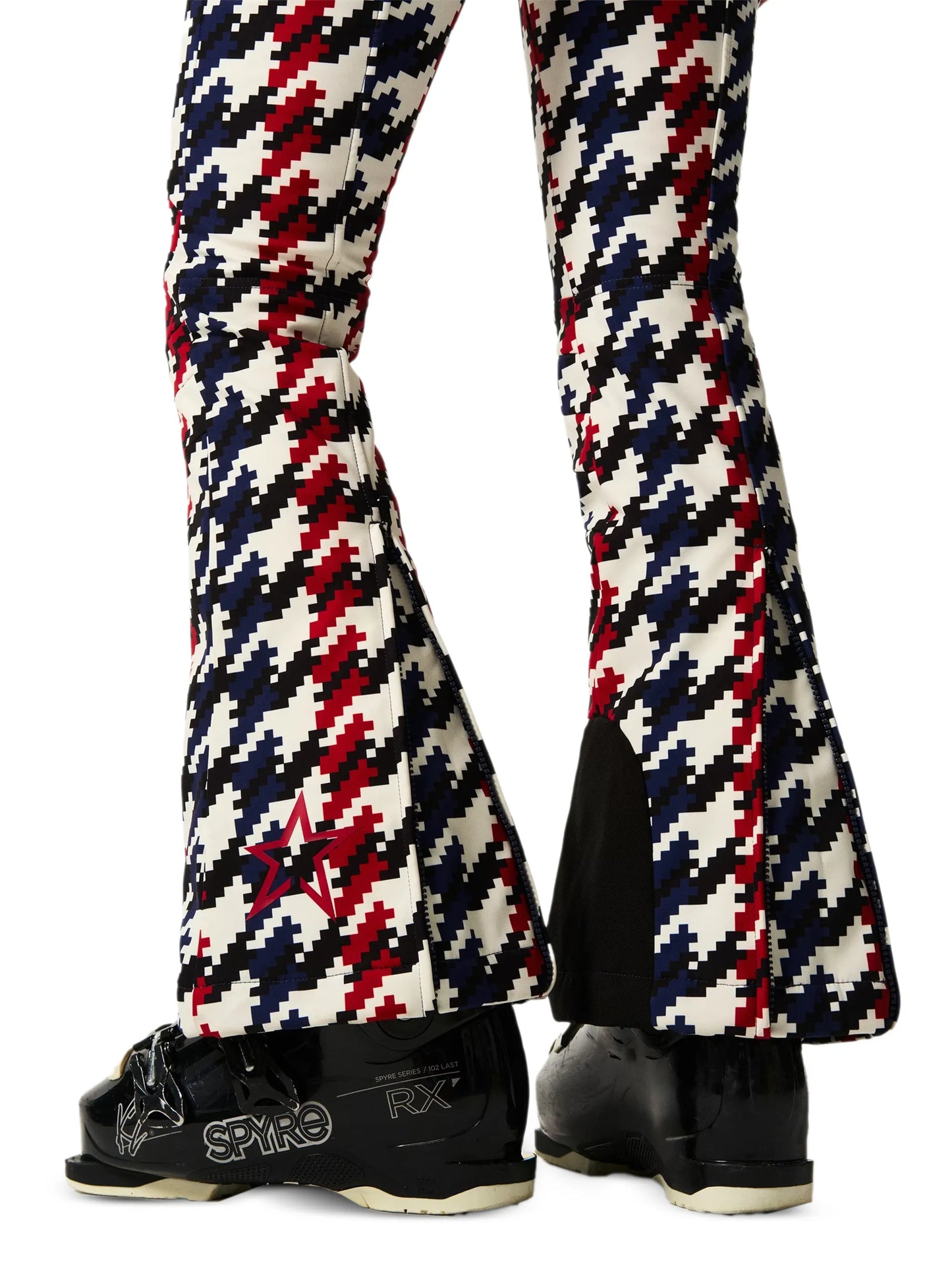 Polar Flare patterned ski suit