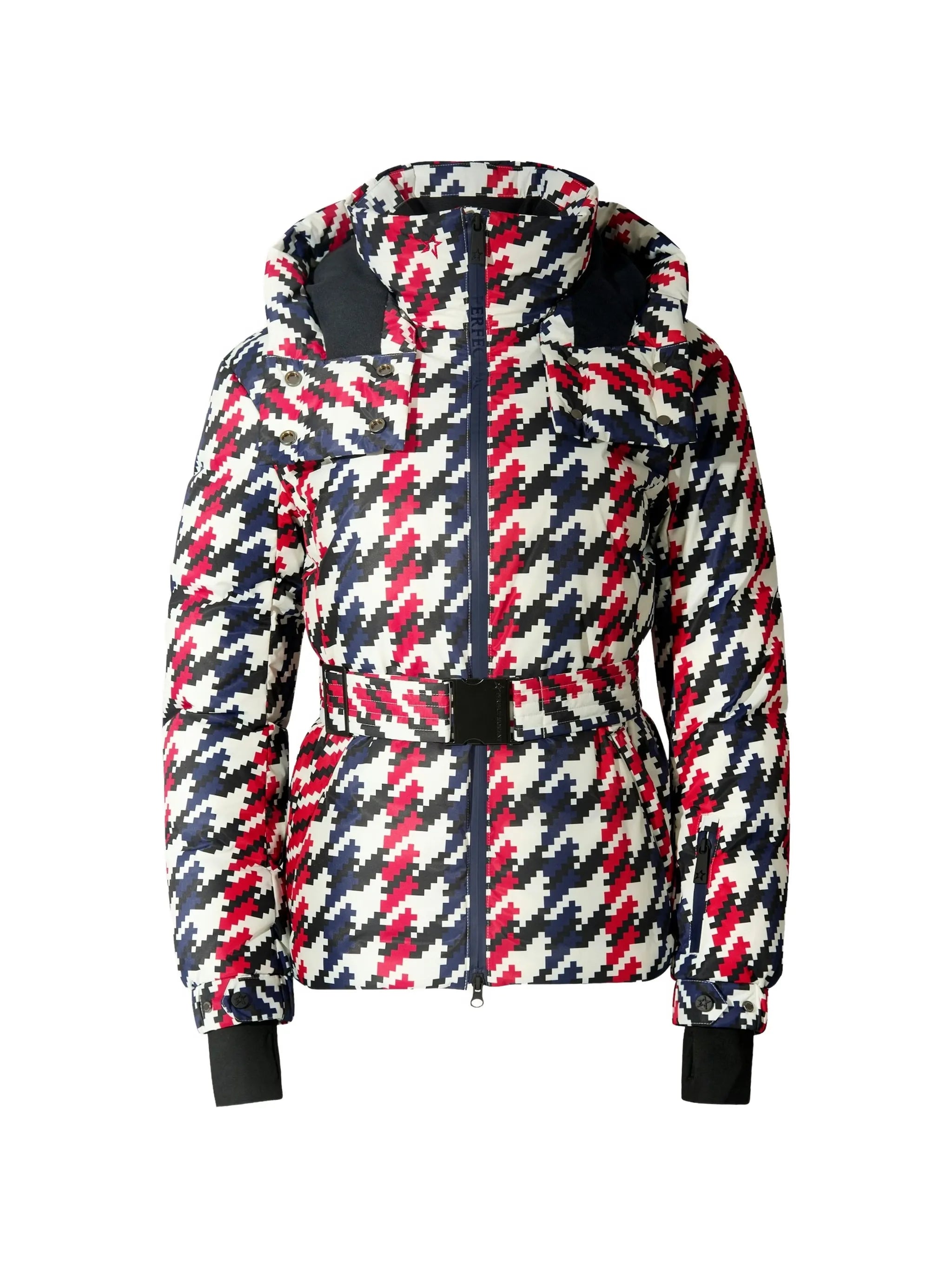 Houndstooth Candice ski jacket