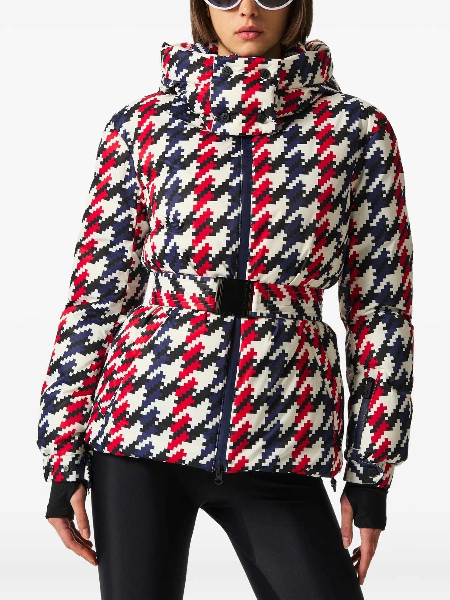 Houndstooth Candice ski jacket