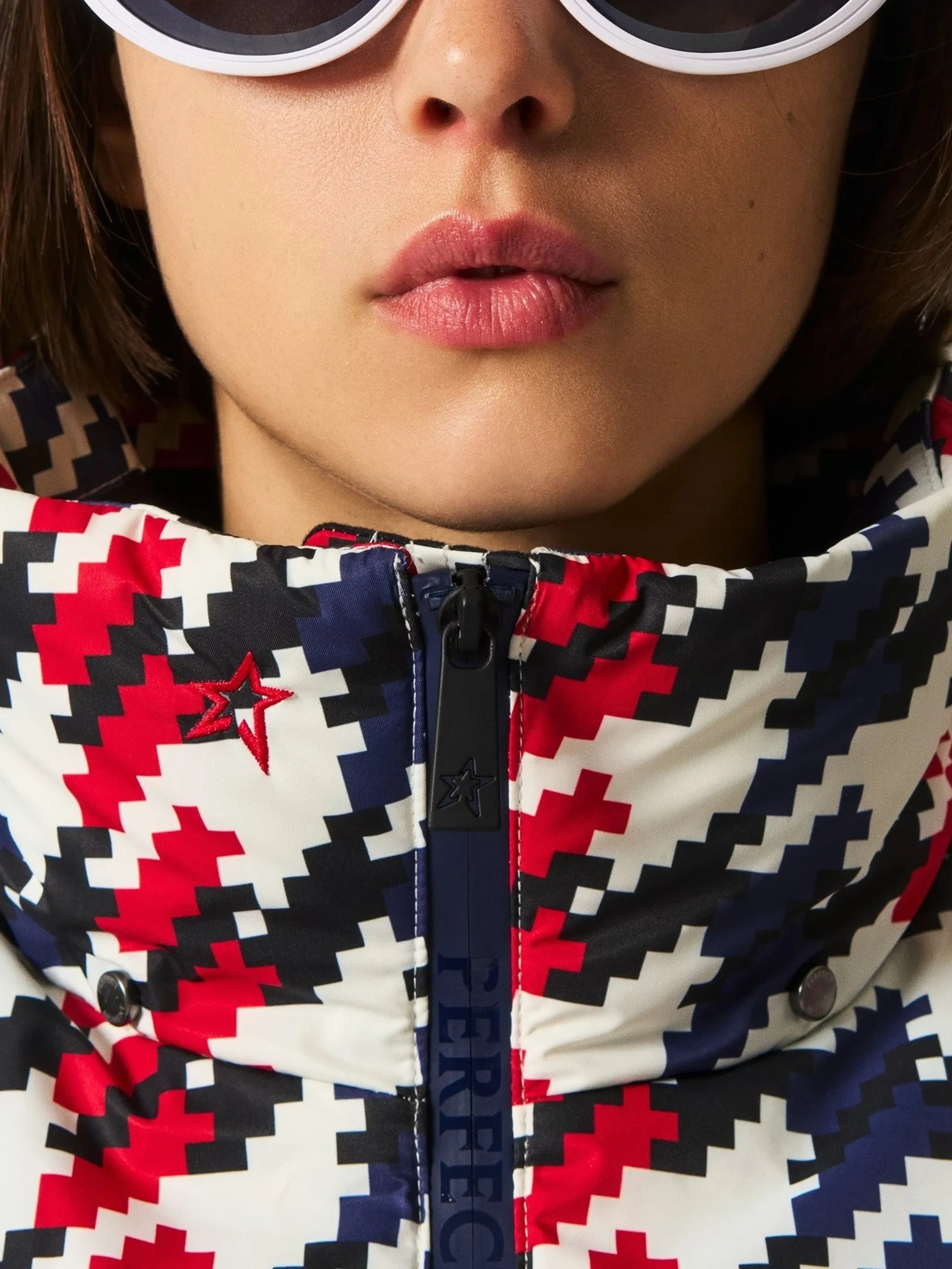 Houndstooth Candice ski jacket