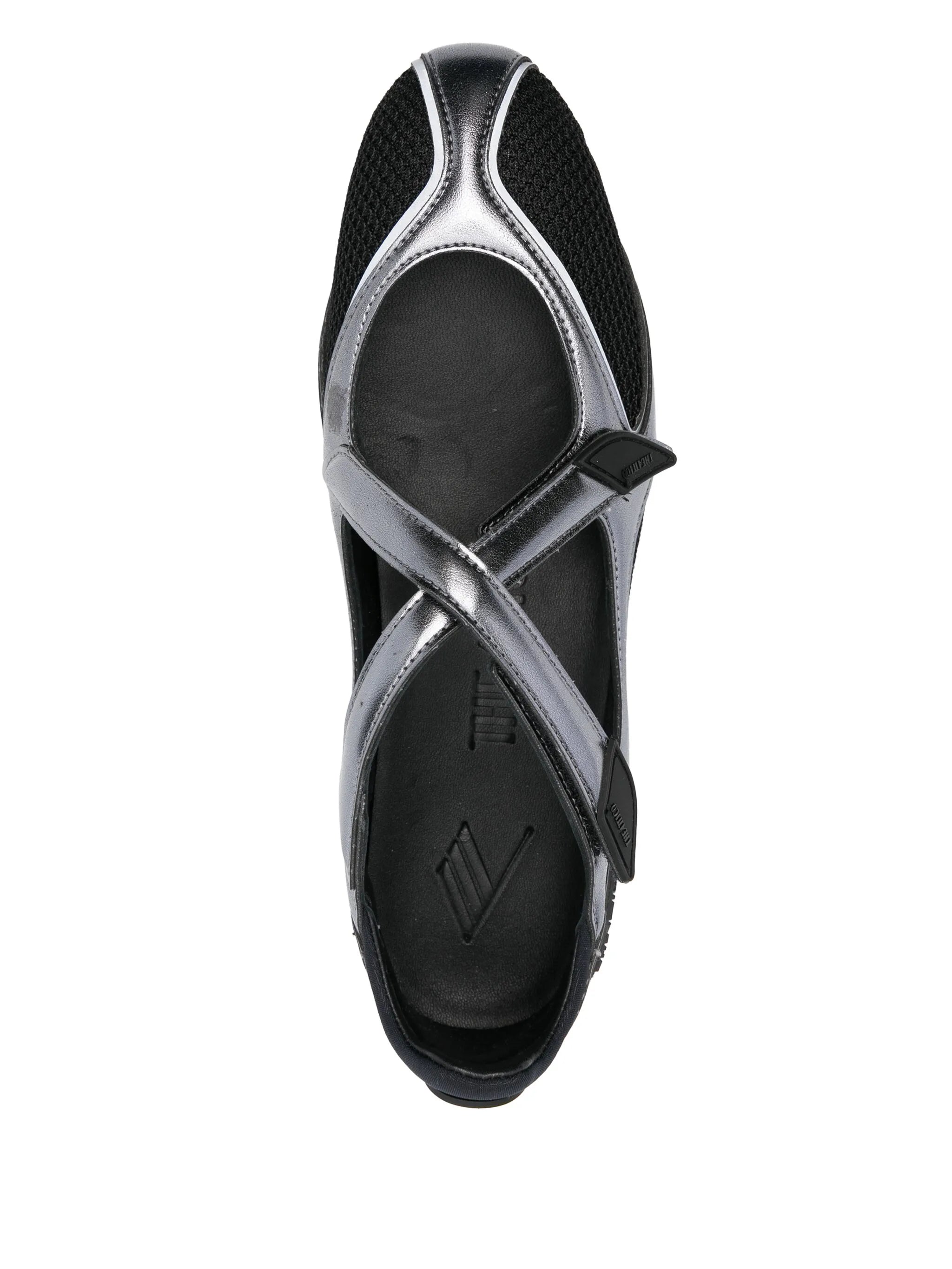 Floor 01 mesh strap ballet flats