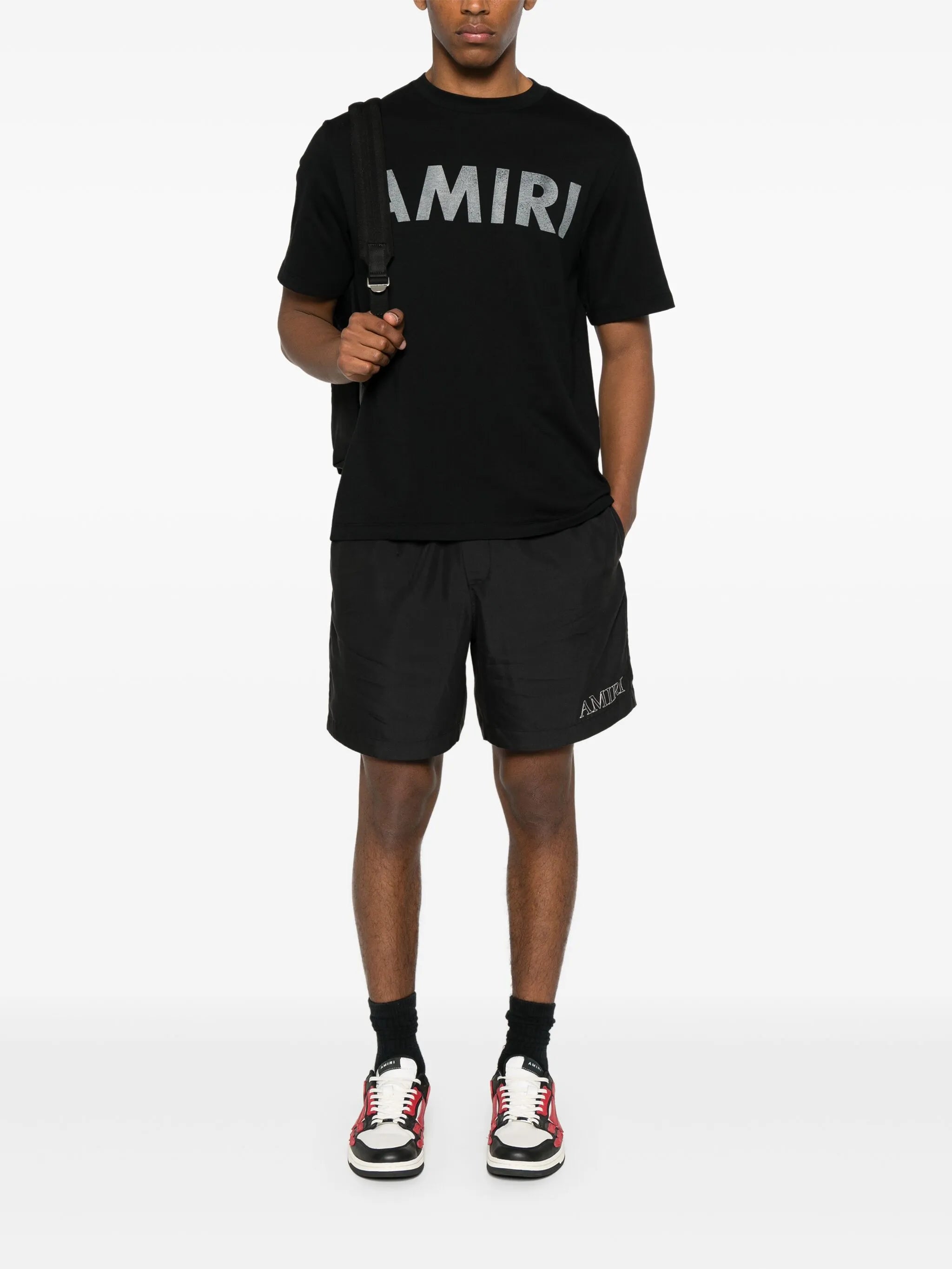 Stencil logo-print T-shirt