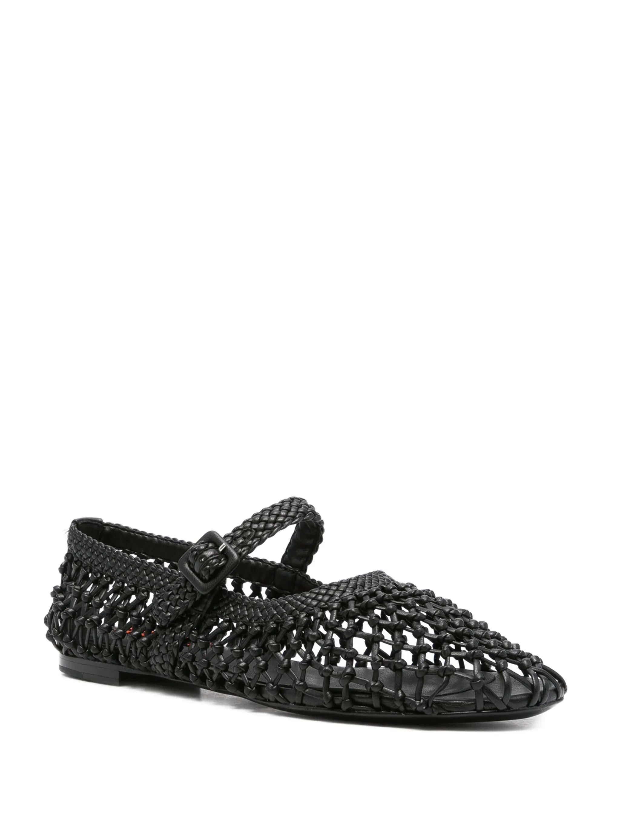 leather ballet flats