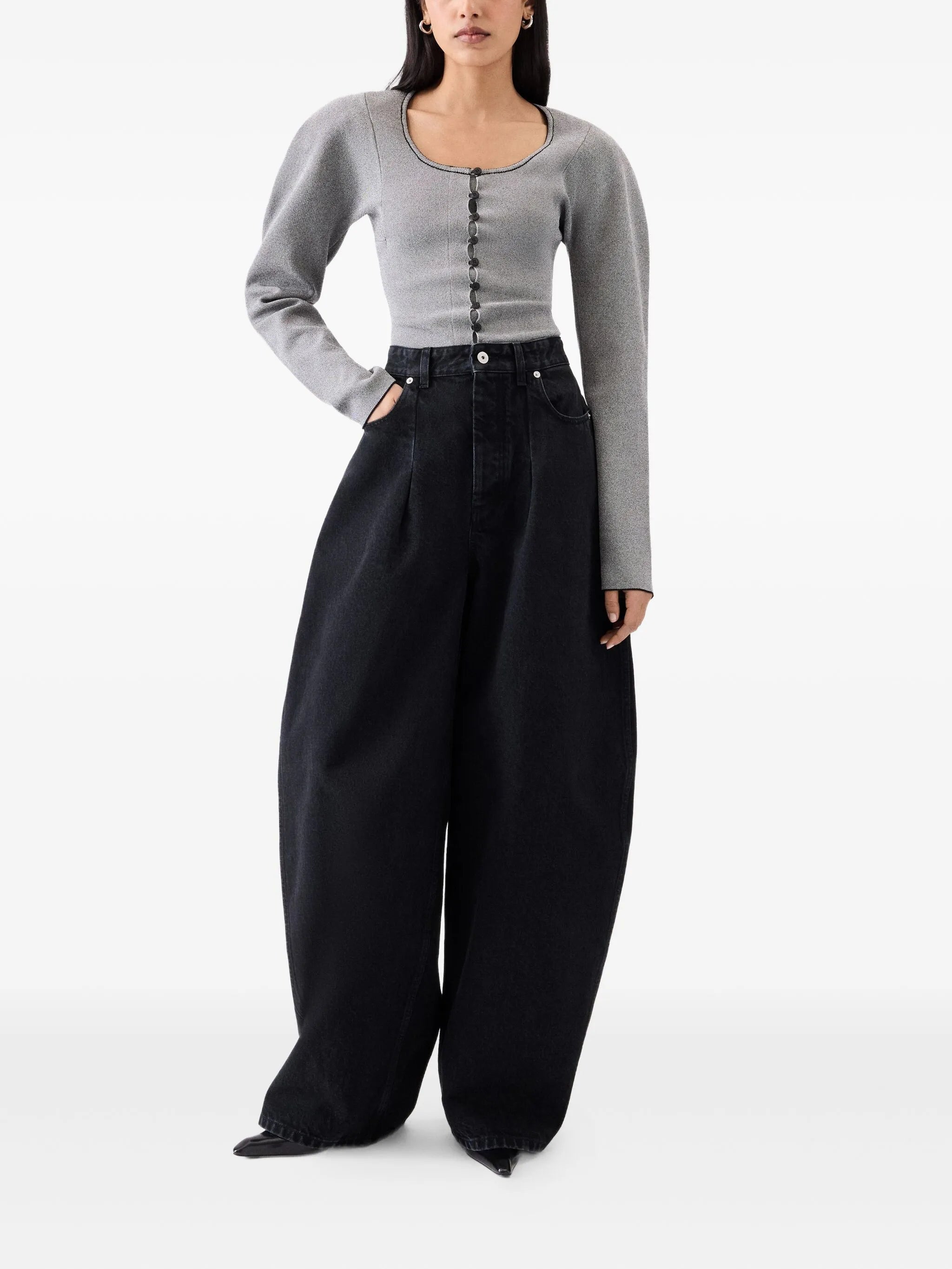 high-rise jeans