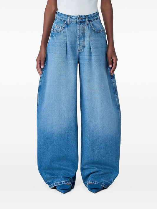 Ovalo de-Nîmes high-waisted jeans