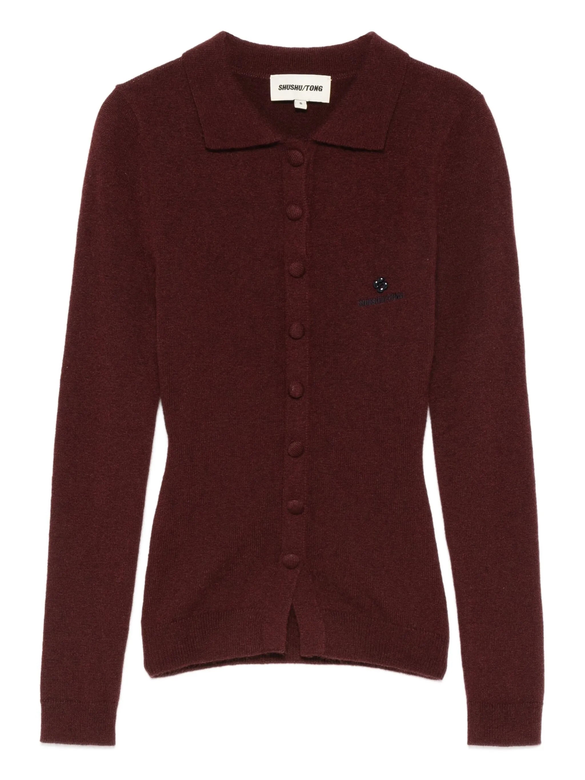 button-up knit cardigan