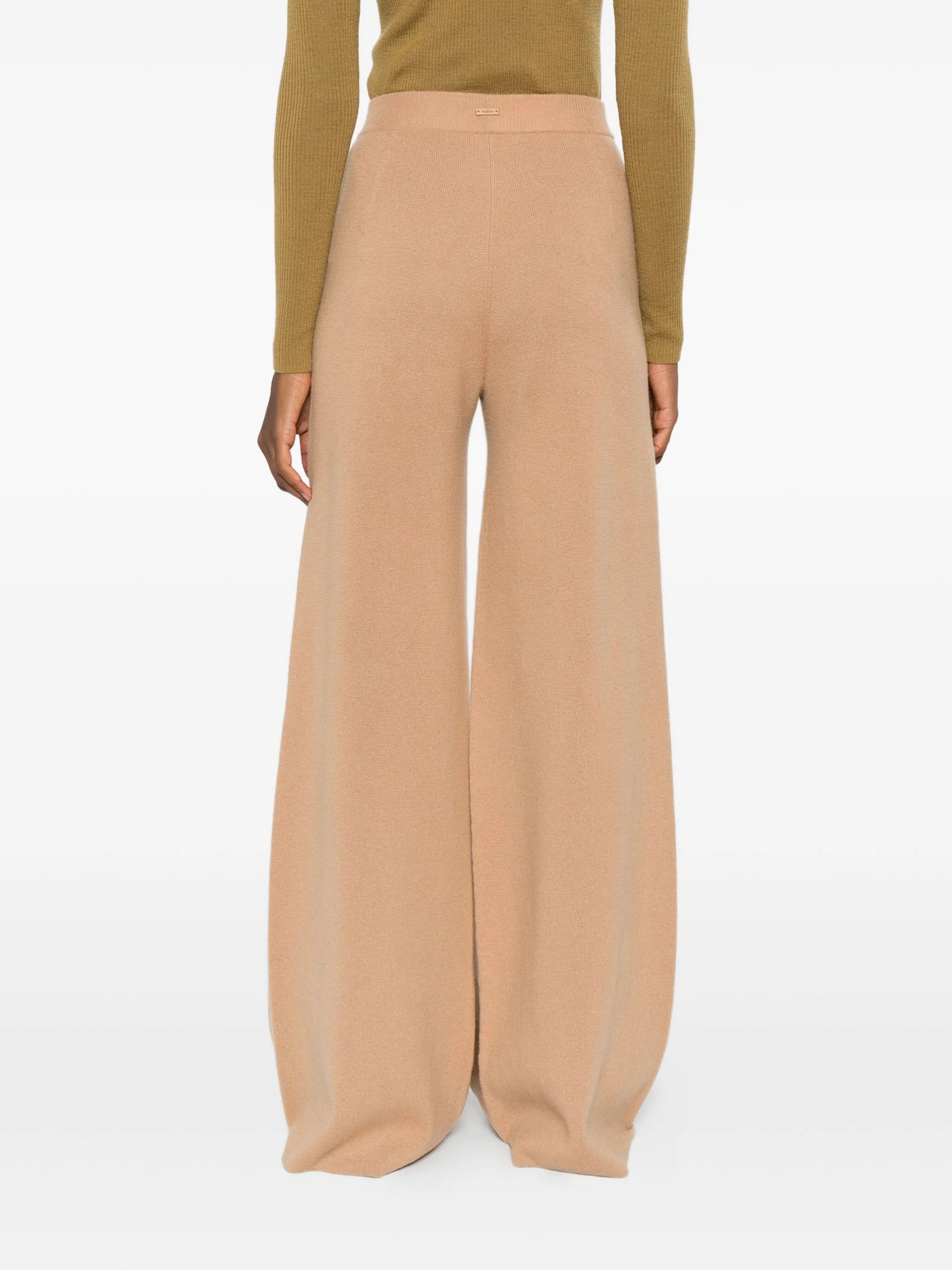Judy knitted ribbed-waist trousers