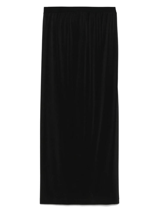 semi-sheer midi skirt