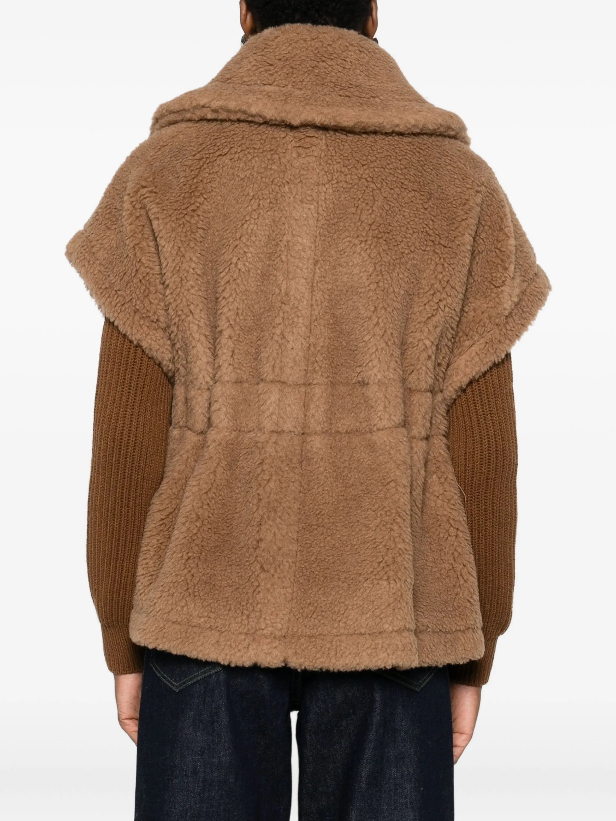 New Abavo faux-fur cape jacket