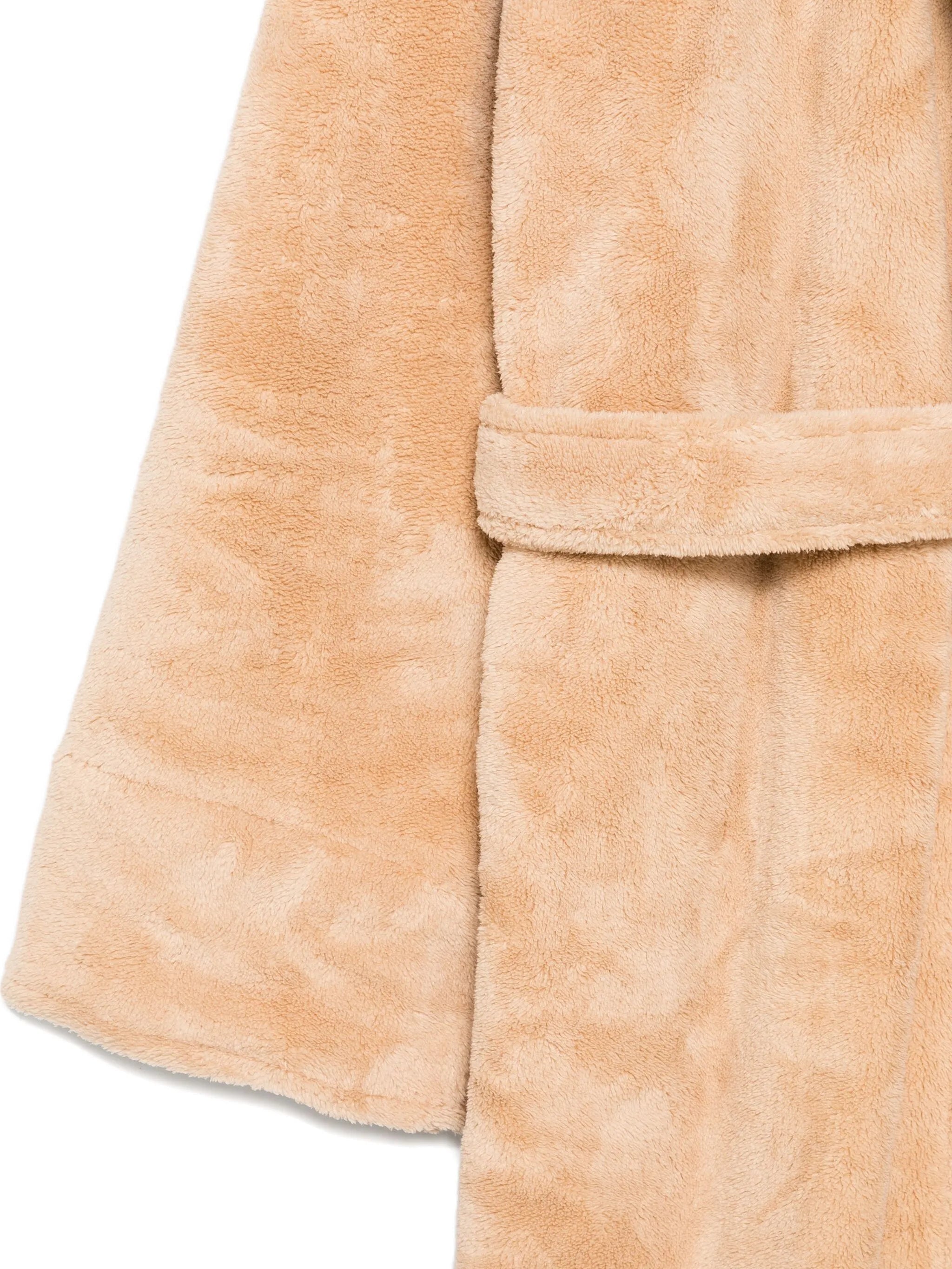 hooded belted robe