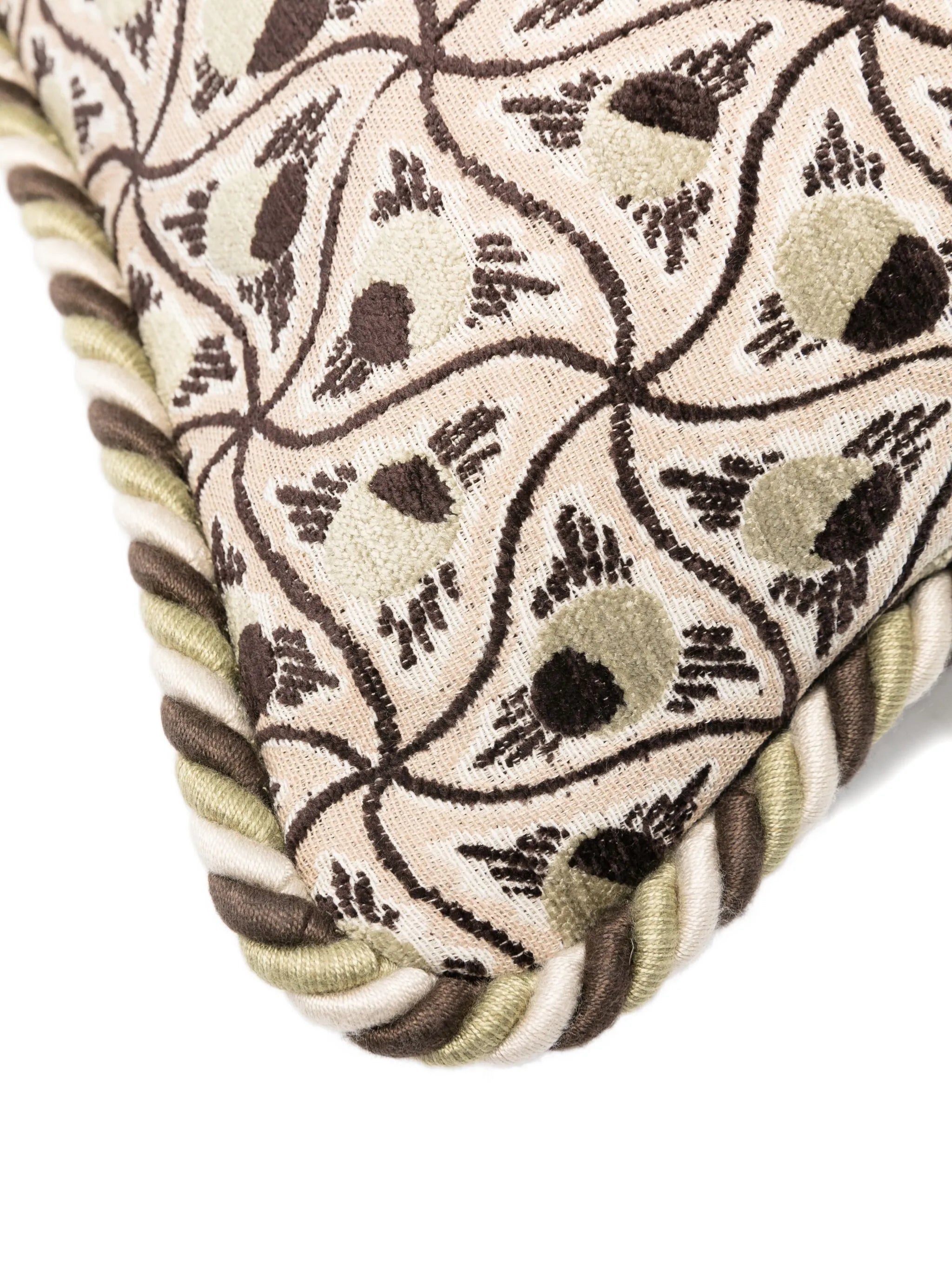 Murphy jacquard-patterned corded cushion