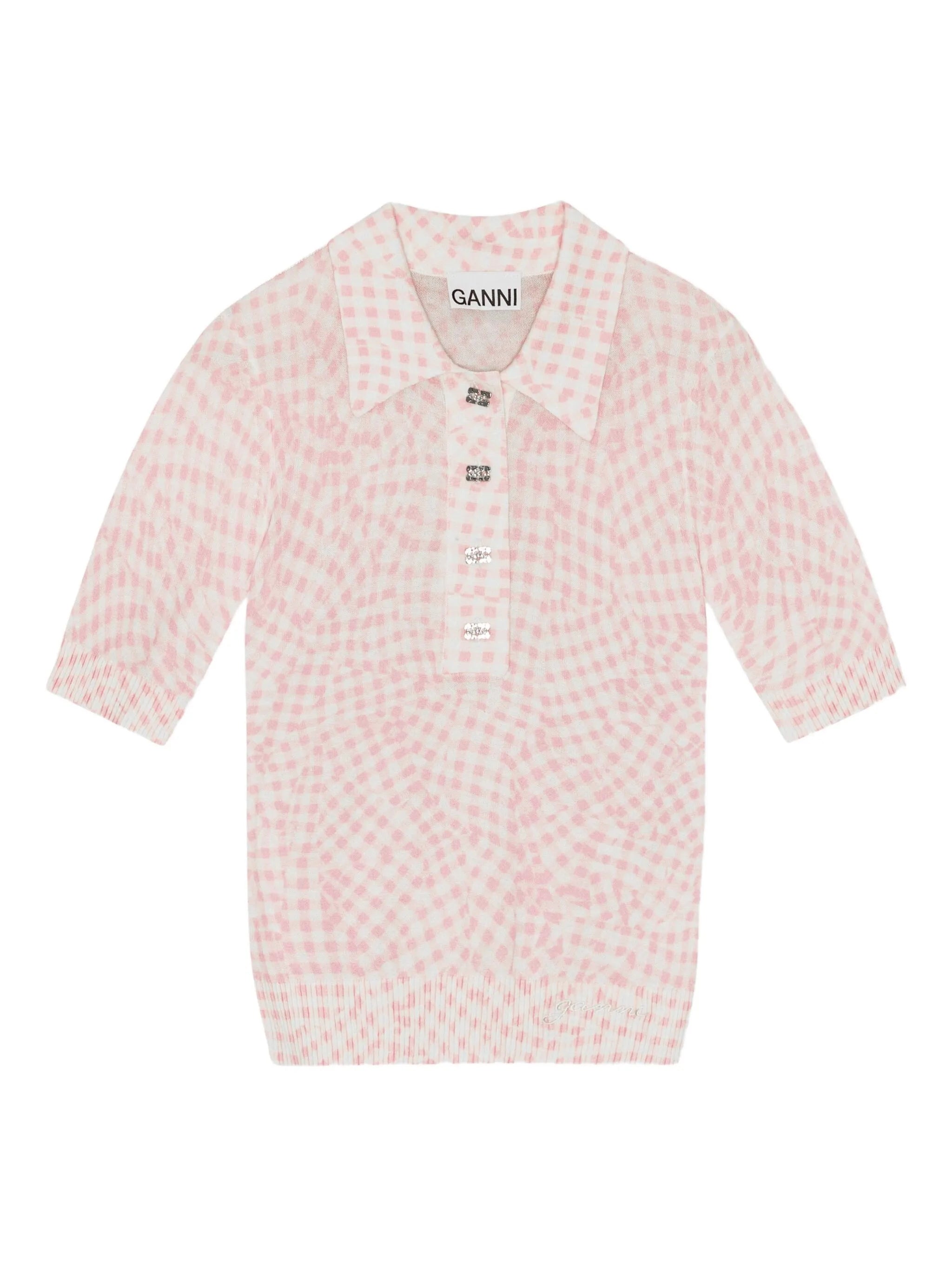 patterned-jacquard top