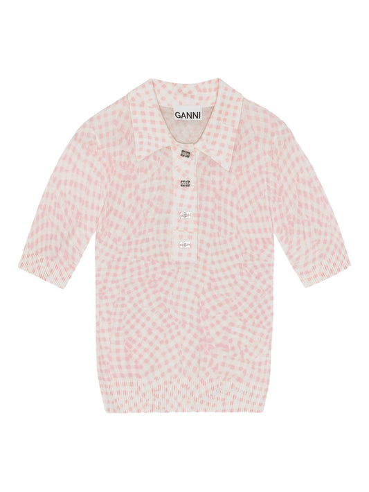 patterned-jacquard top