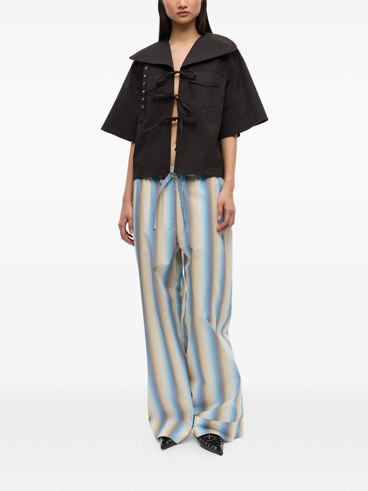 striped trousers