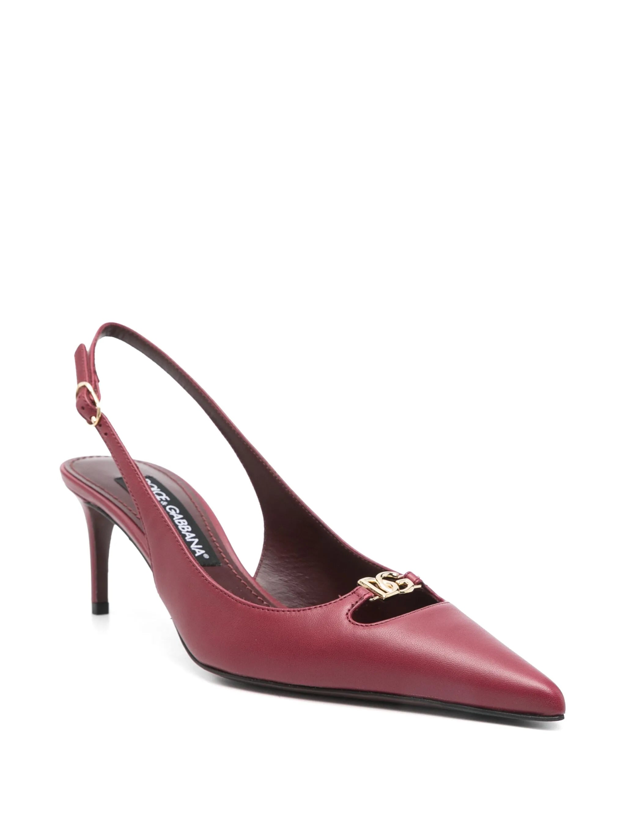 leather slingback pumps