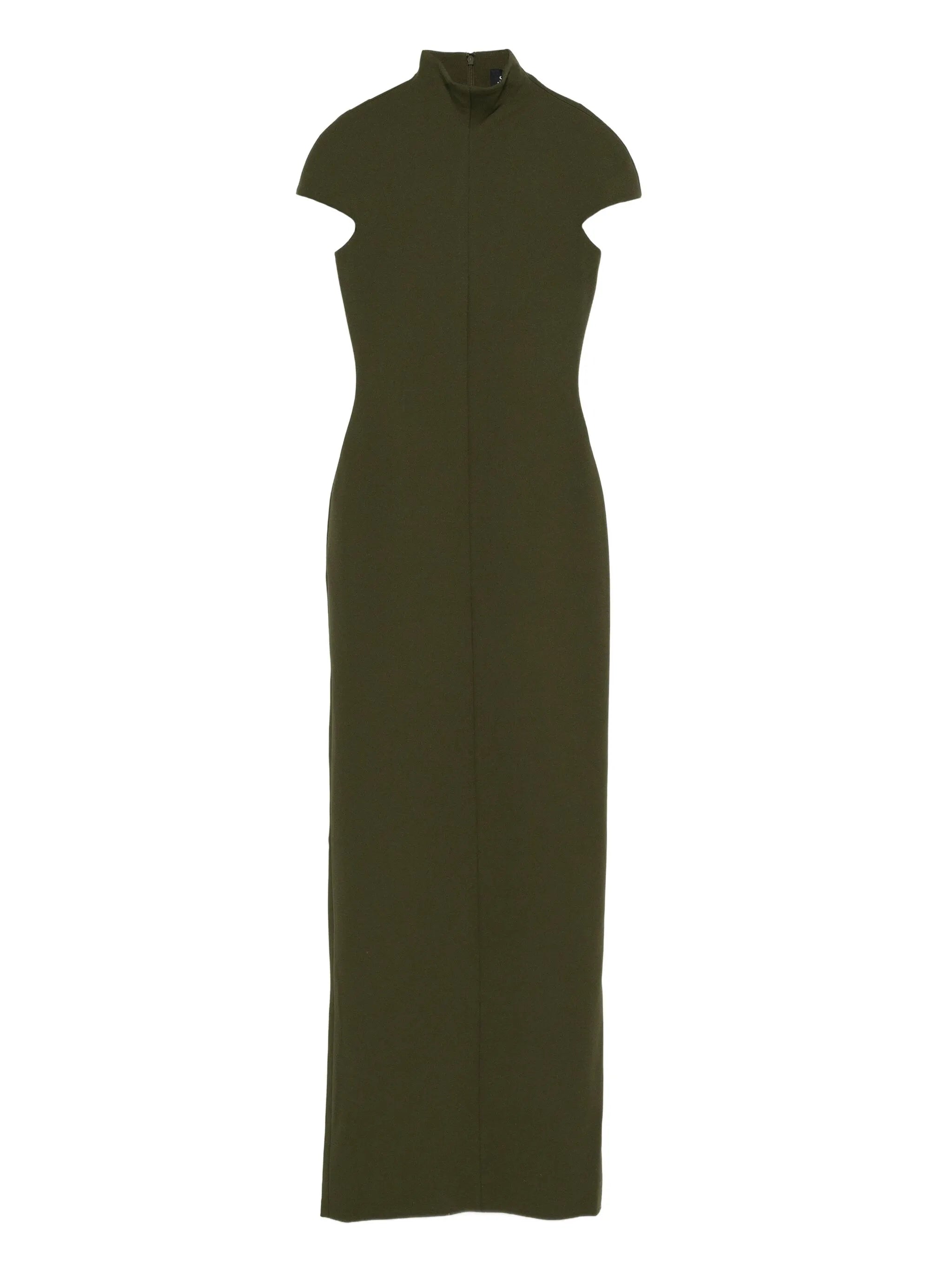 Lang high-neck maxi dress