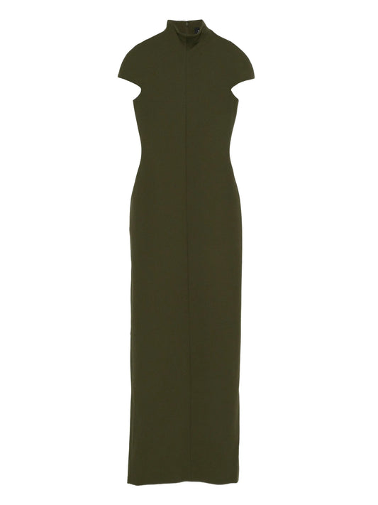 Lang high-neck maxi dress