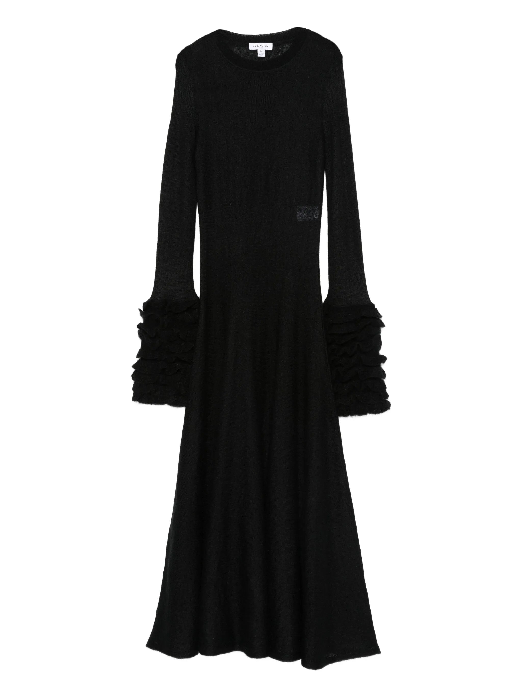 frills midi dress