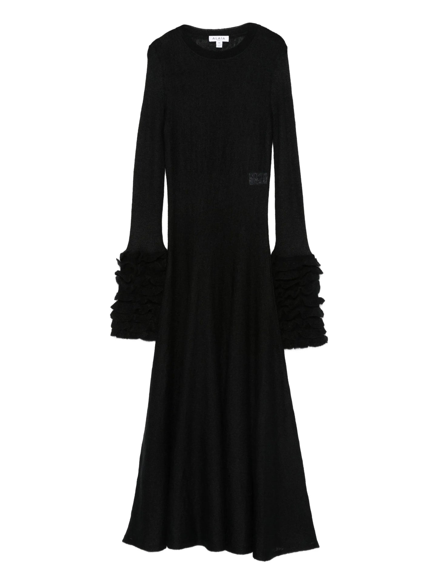 frills midi dress