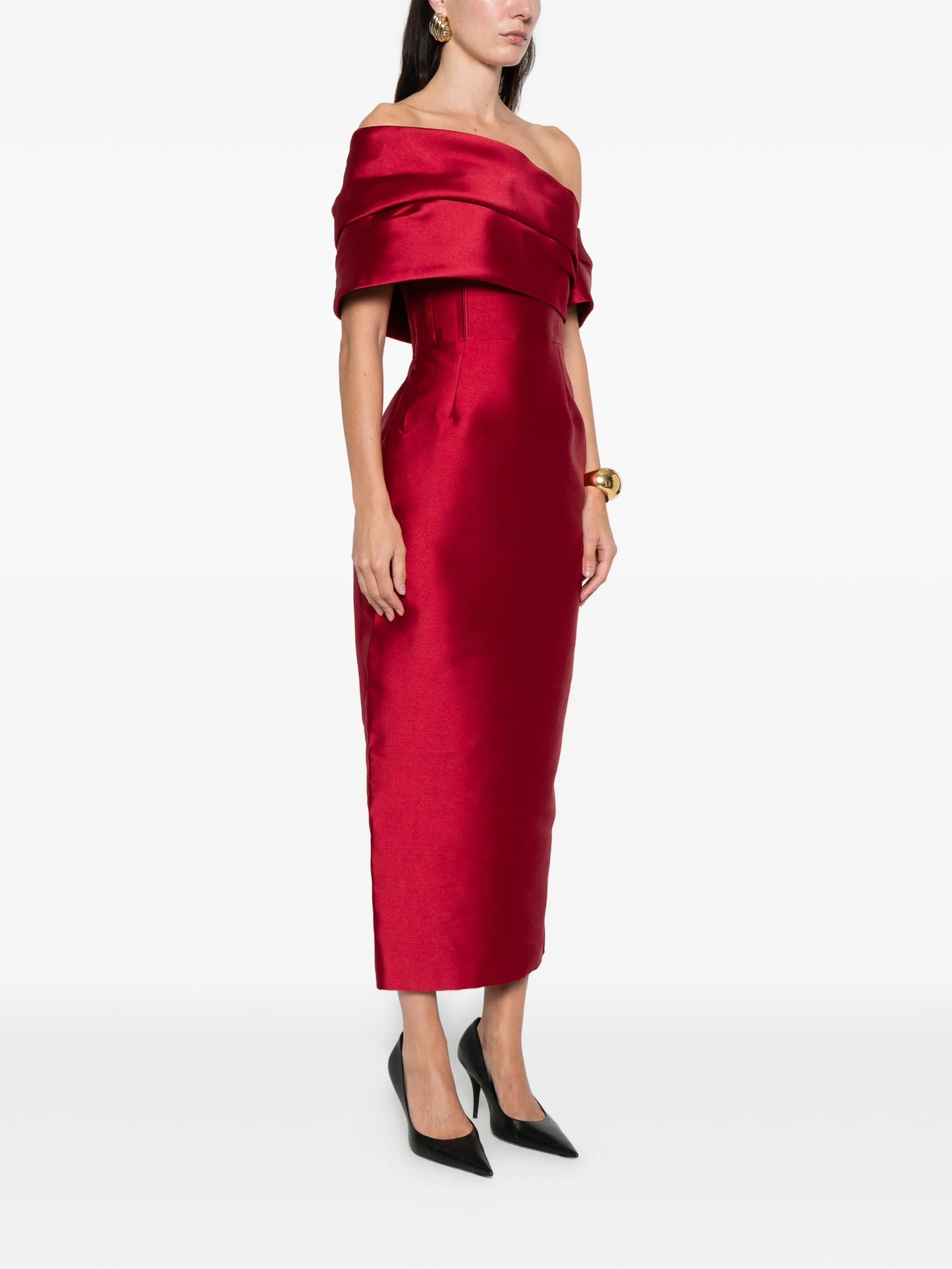 Mirla off-shoulder midi dress