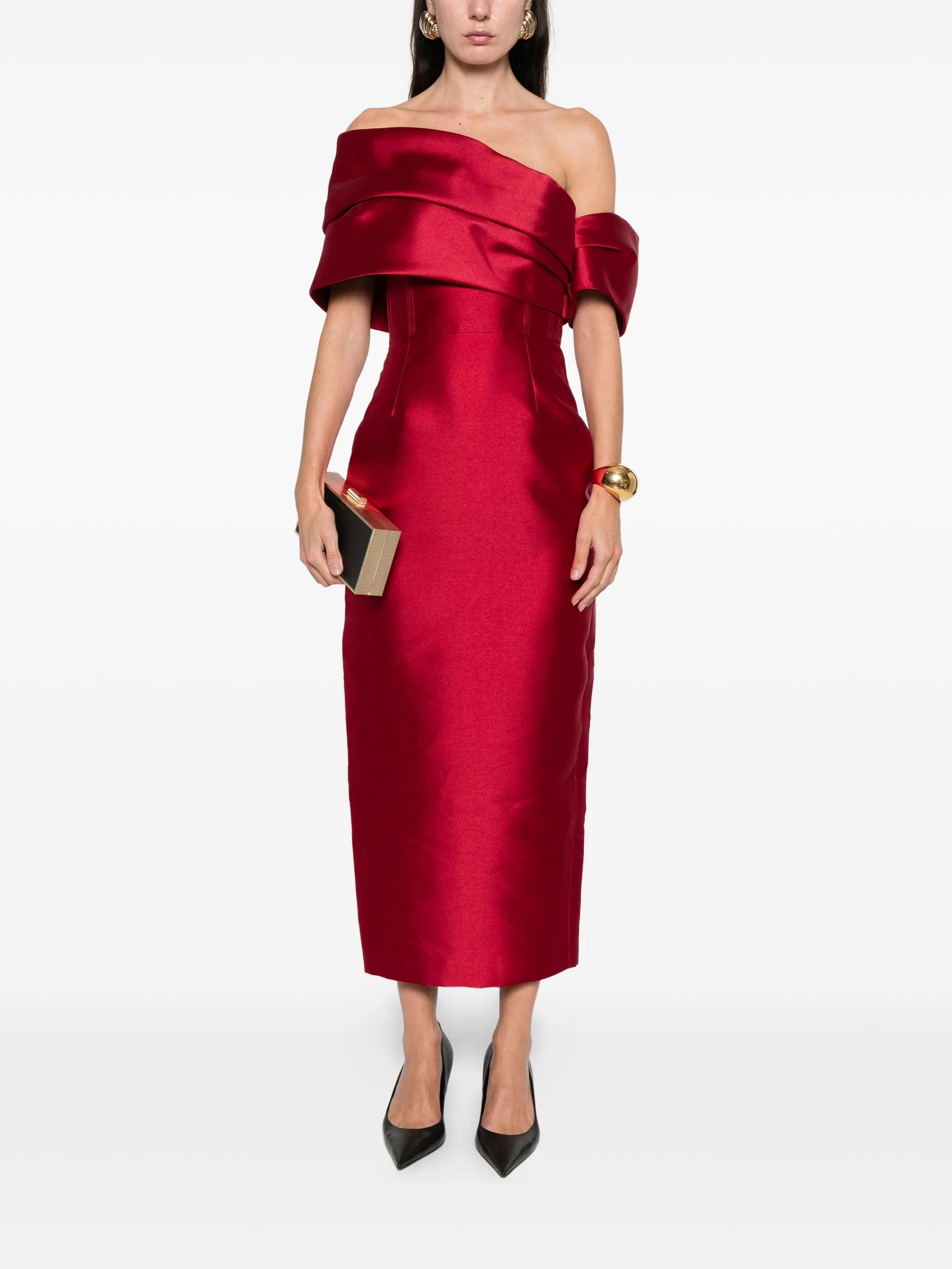 Mirla off-shoulder midi dress