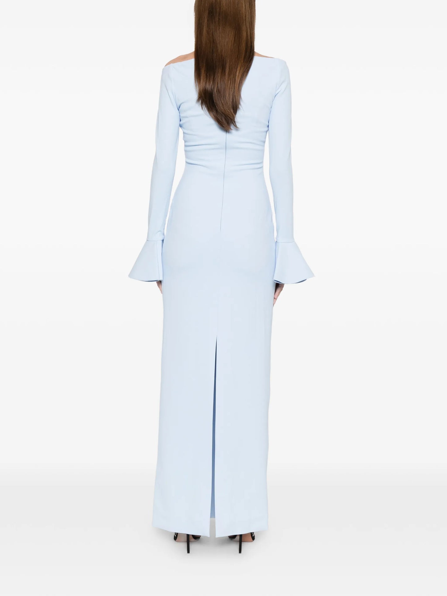 Anica bell-sleeve maxi dress