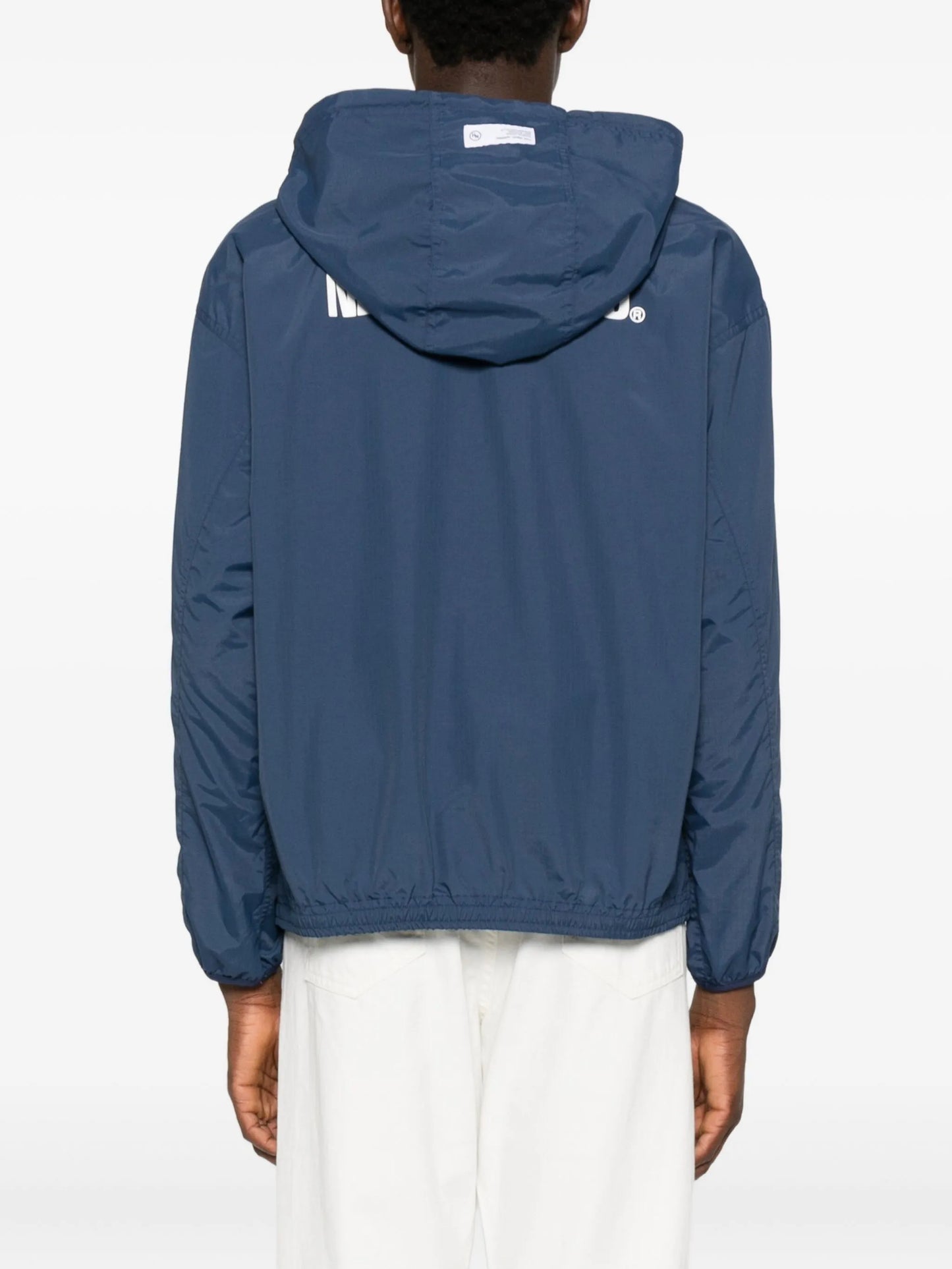 logo-print hooded jacket