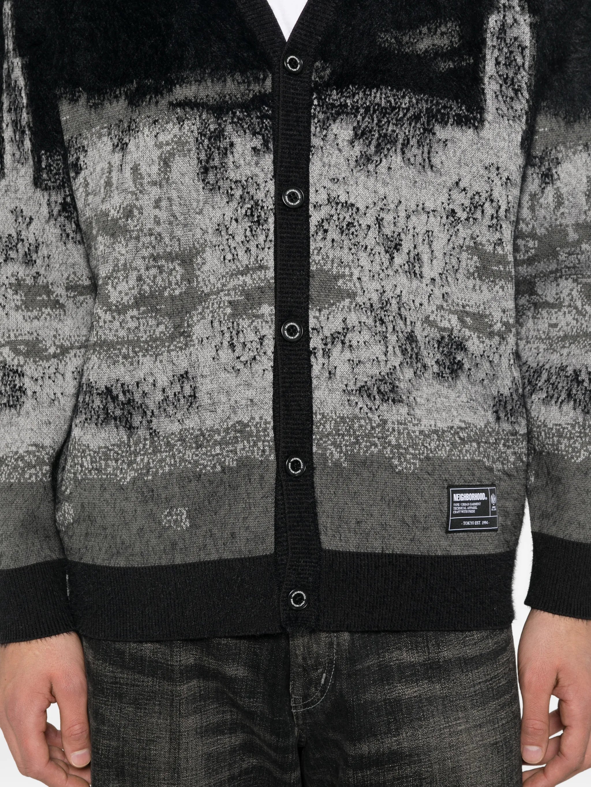jacquard cardigan