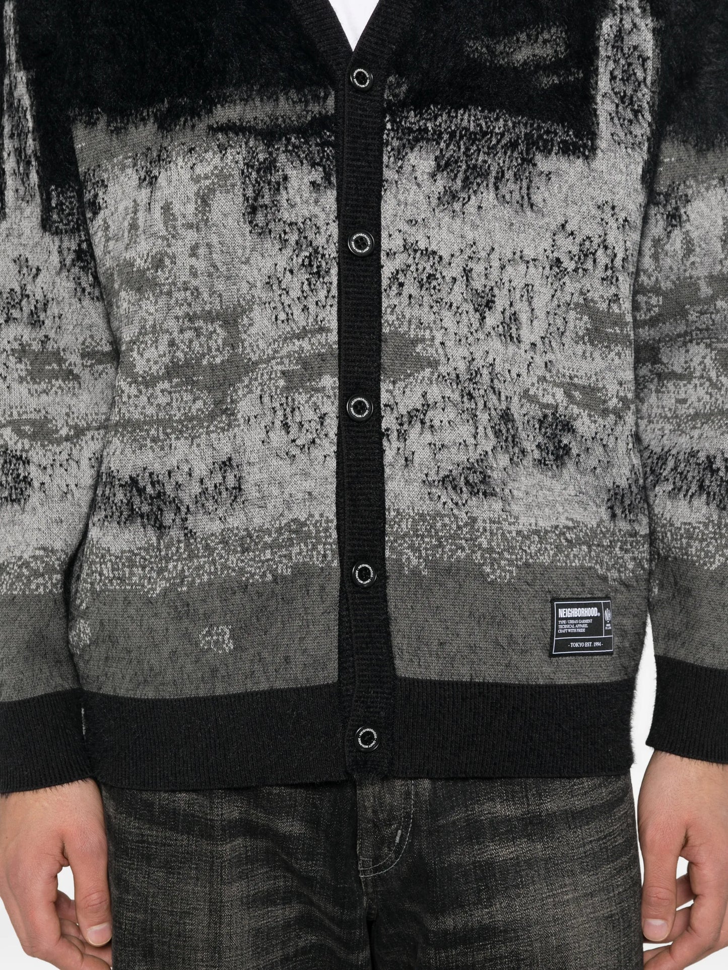 jacquard cardigan