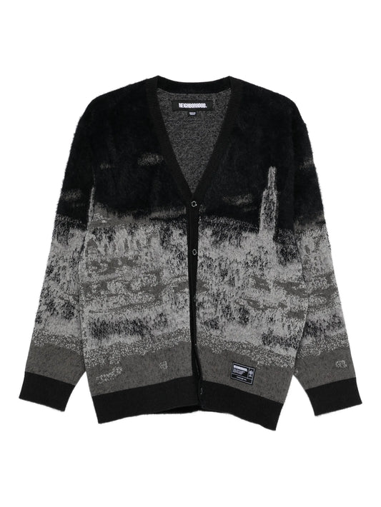 jacquard cardigan