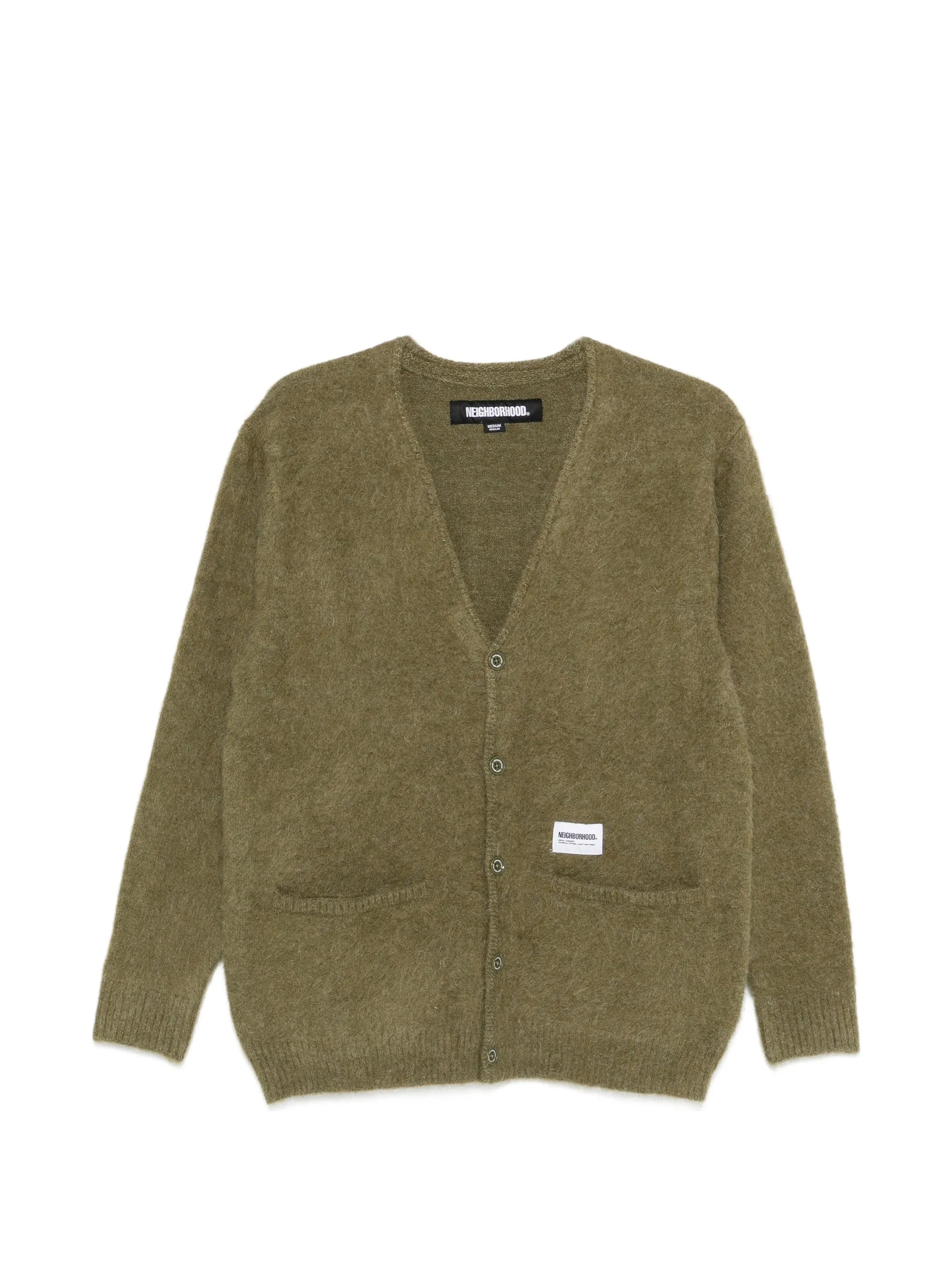 V-neck pocket cardigan