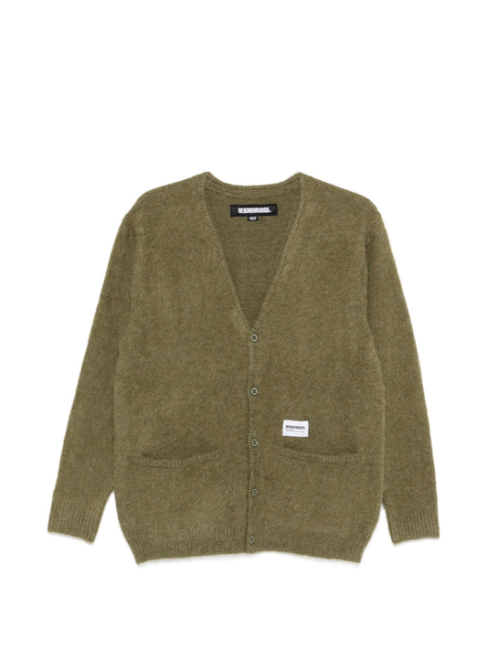 V-neck pocket cardigan