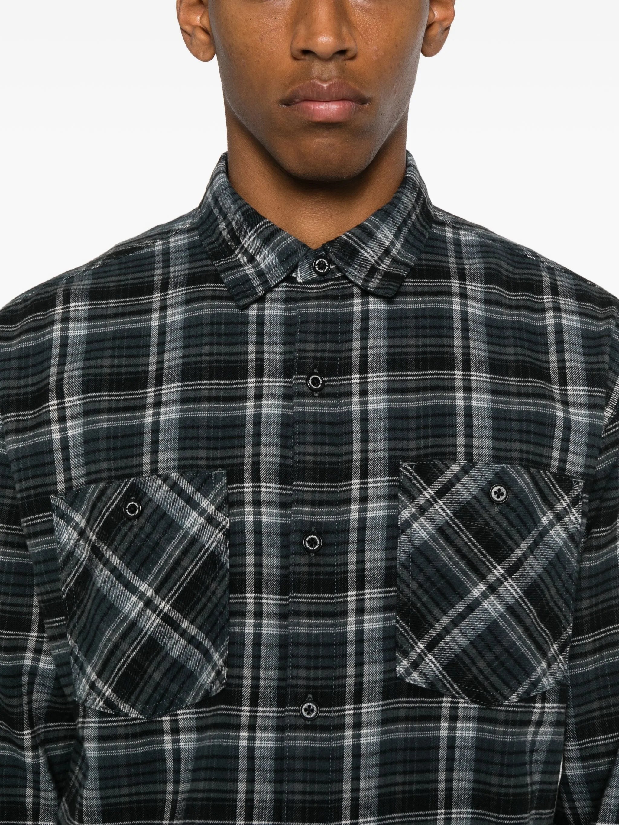 Clan tartan-check shirt