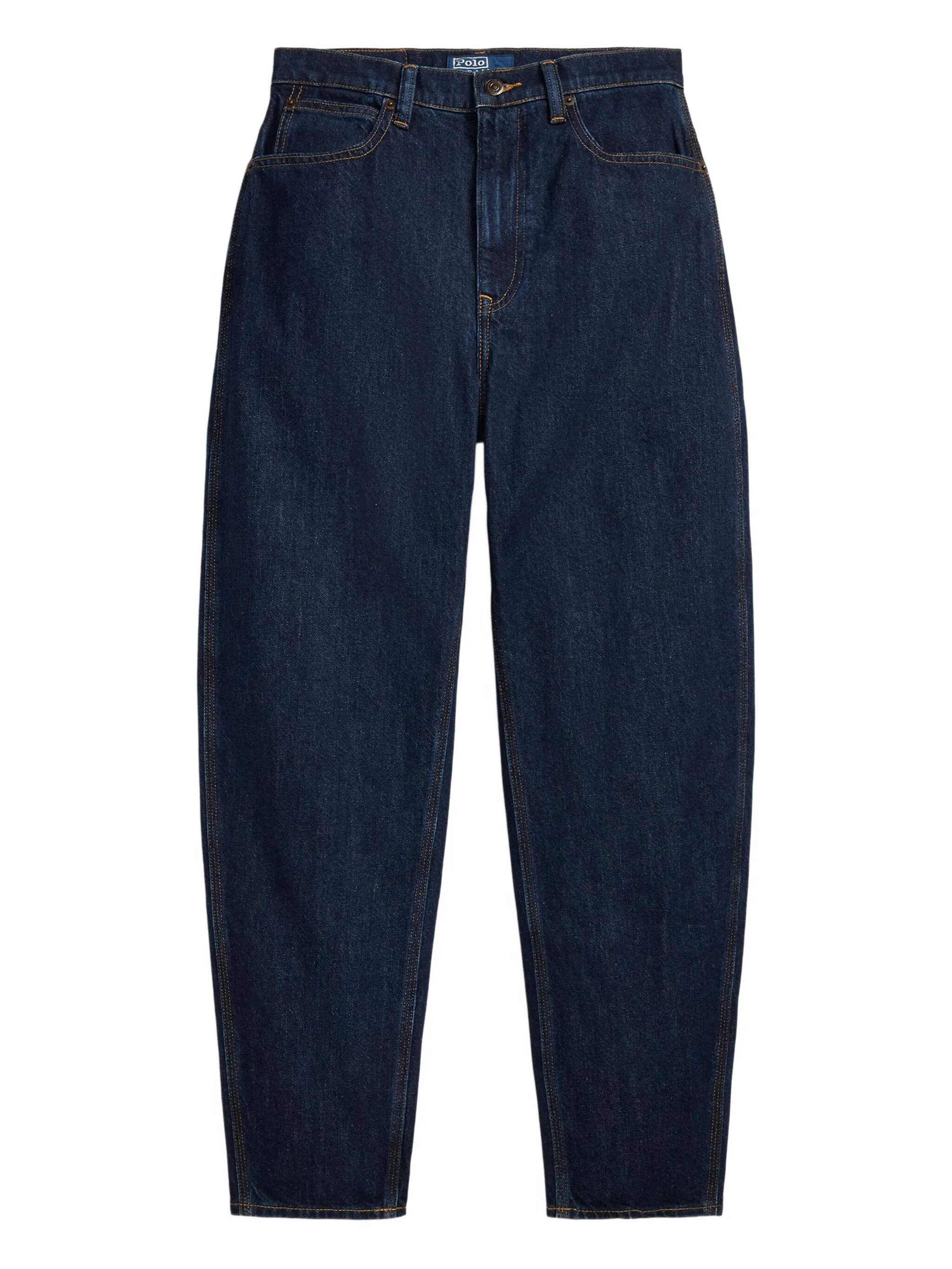 high-waisted jeans
