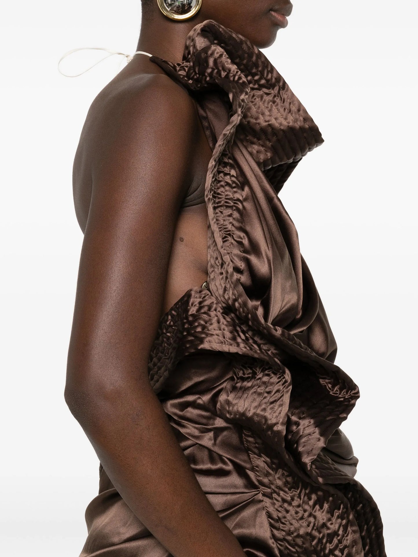 textured draped top